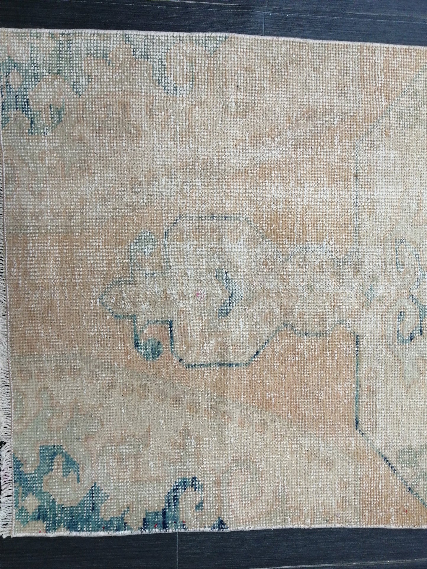 2.8 x 6.5 Distressed Runner Rugs, Hand Made runner Rug, Oushak Rug, Rustic Rug, Rug Runner, Turkish Rug, Vintage Rug, Wool rug