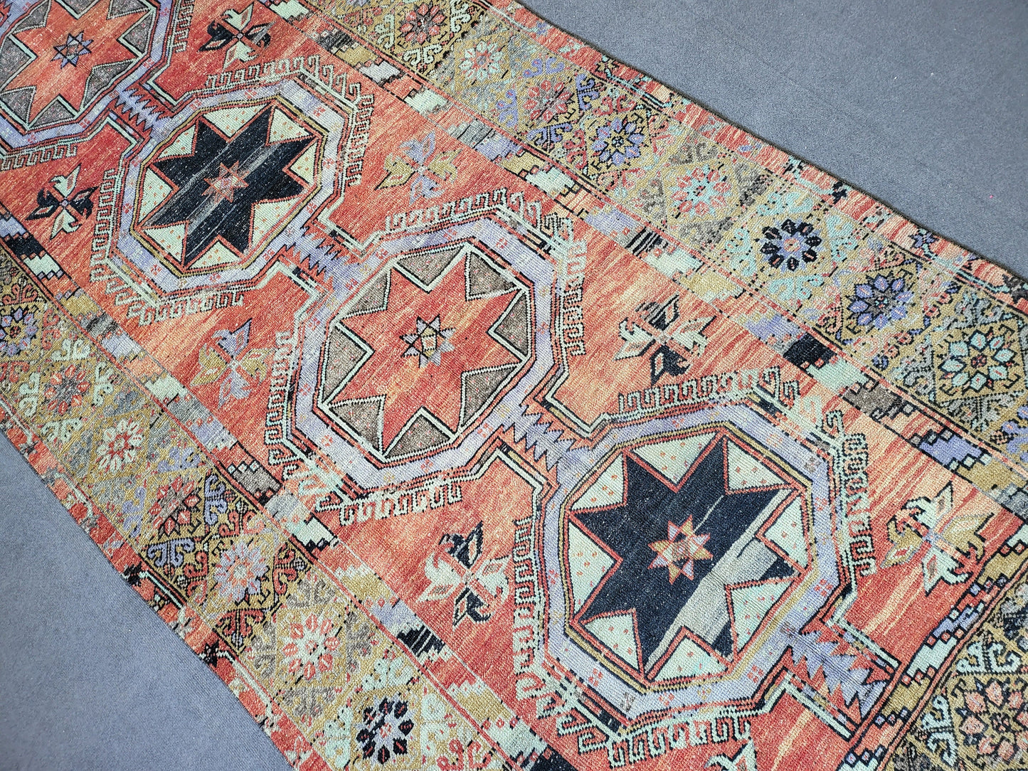Turkish Runner Rug, Oushak 5x12 Runner Rug, Persian Runner Rug, Vintage Runner Rug, Handmade Runner Rug, Rustic Runner Rug