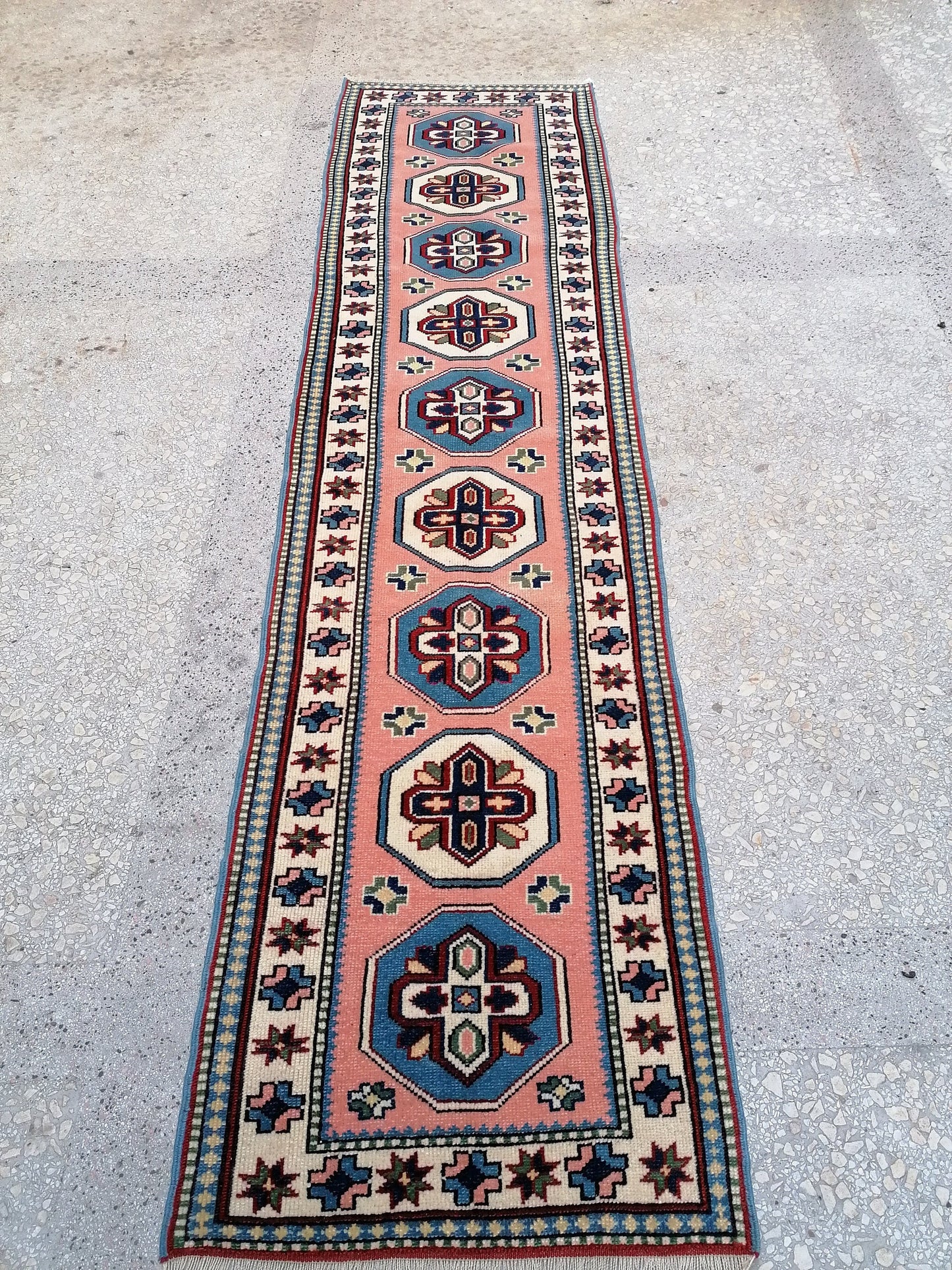 9'x2'4 turkish runner rug,oushak runner rug,vintage rug,kitchen rug,vintage oushak rug, vintage anatolian rug,unique hand made rug,bohemian