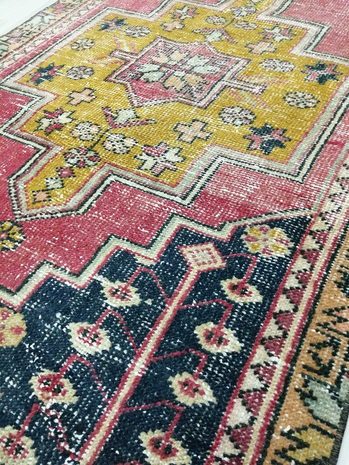 8.3 X 3.3 Rugs, Hand Made Rug, Oushak Rug, Rustic Rug, Bohemian Rug, Rug Runner, Turkish Rug, Farmhouse Rug, Vintage Rug, Wool rug