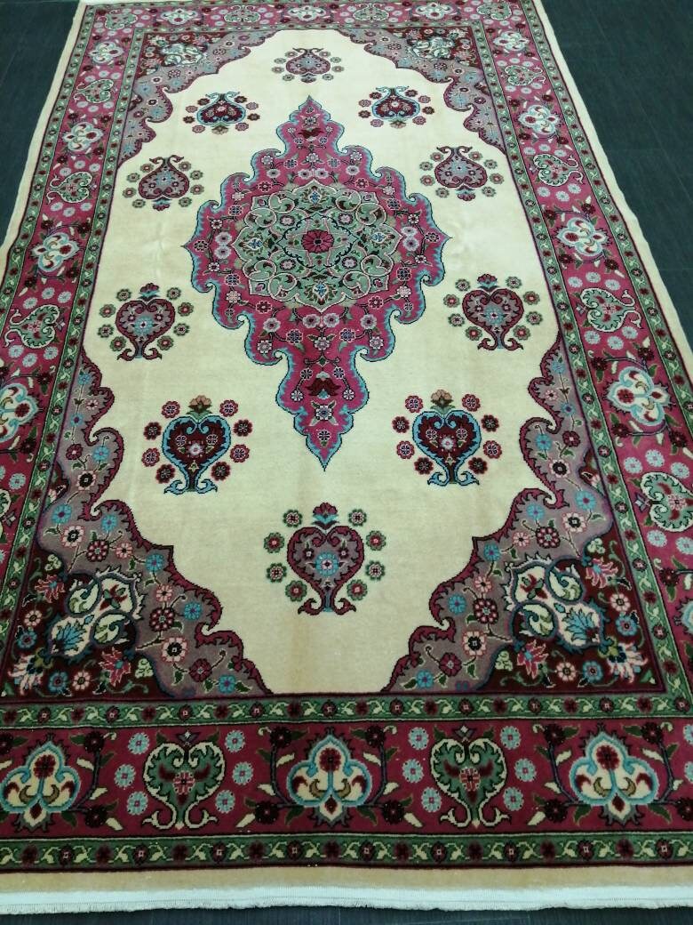 Quality Vintage Rug 5x9 Vintage Rug Turkish Rug Oushak Rug Turkish Oushak Rug, Oushak Rug, Wool Rug Fine Hand Knotted Rug