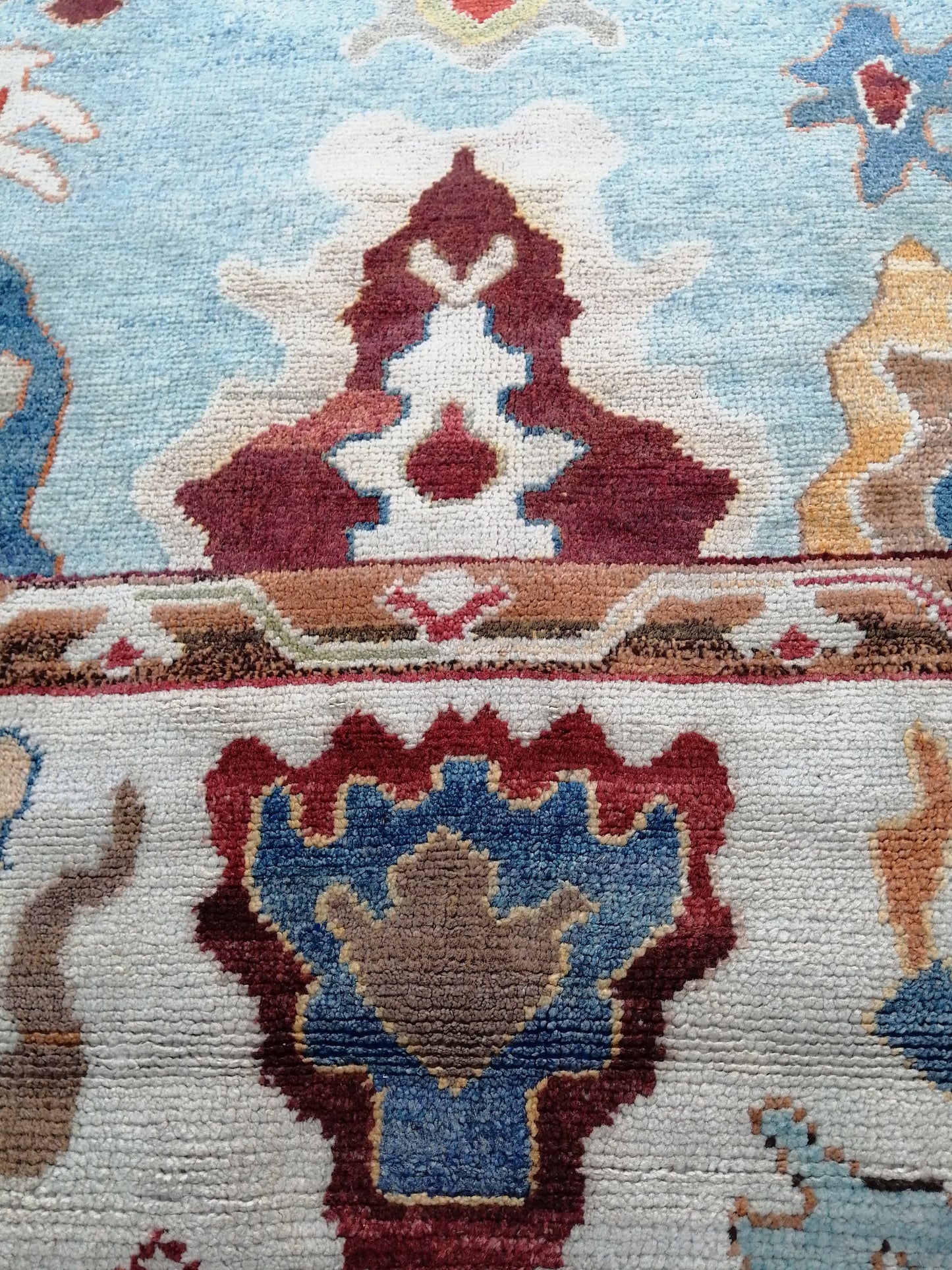 12.7 x 9.4 OUSHAK RUG, TURKISH Oushak Rug, Vintage Oushak Rug, Rug, Wool Oushak Rug Hand Made Rugs, Made In Turkey 9x13 9x12 Rug