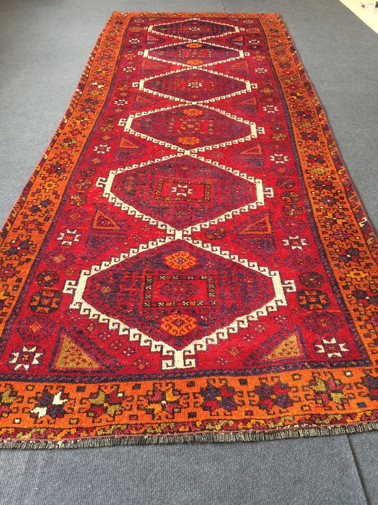 9.8 x 3.9 Persian Runner Rug Turkish Runner Rug Vintage Runner Rug Hallway Runner Rug Wool Runner Rug Wool Oushak Rug