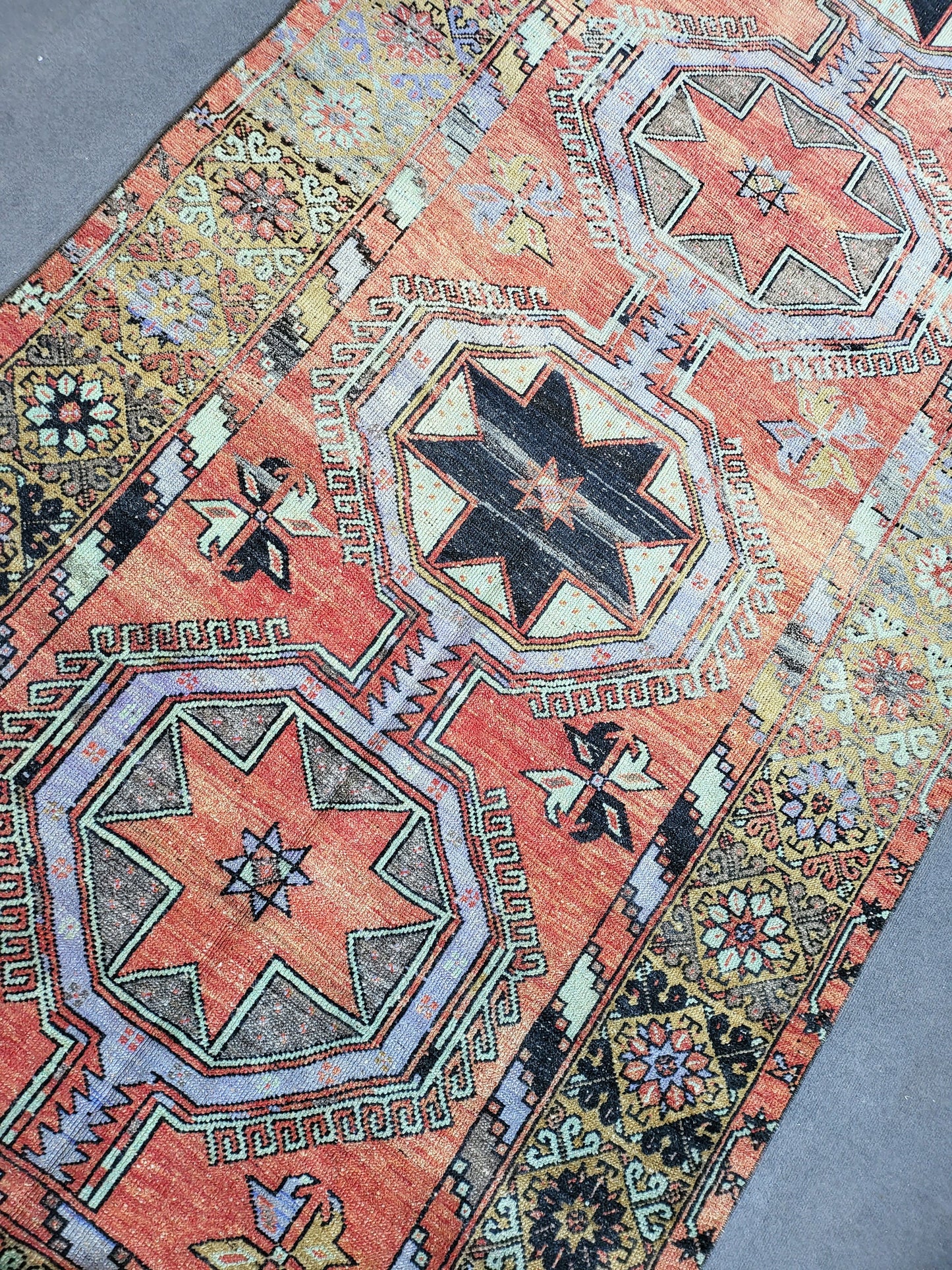Turkish Runner Rug, Oushak 5x12 Runner Rug, Persian Runner Rug, Vintage Runner Rug, Handmade Runner Rug, Rustic Runner Rug
