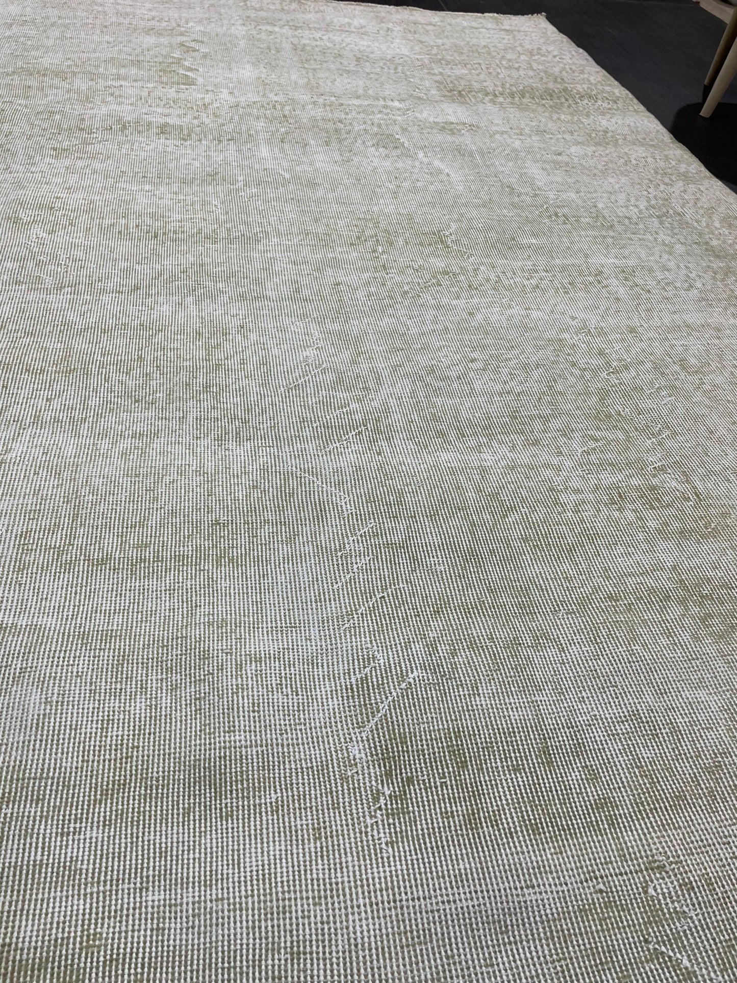 Neutral Vintage Rug Distressed 6.3 x 8.5 Rug Turkish Rug Muted Hand Knotted Wool Rug Handmade Rug Antique Rug