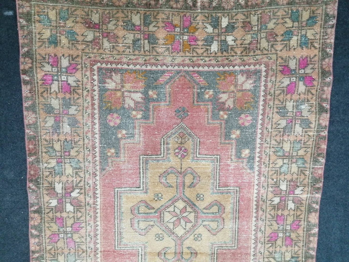 4 x 8.6 Rugs, Hand Made Rug, Oushak Rug, Rustic Rug, Bohemian Rug Oriental Turkish Rug, Farmhouse Rug, Vintage Rug, Wool rug