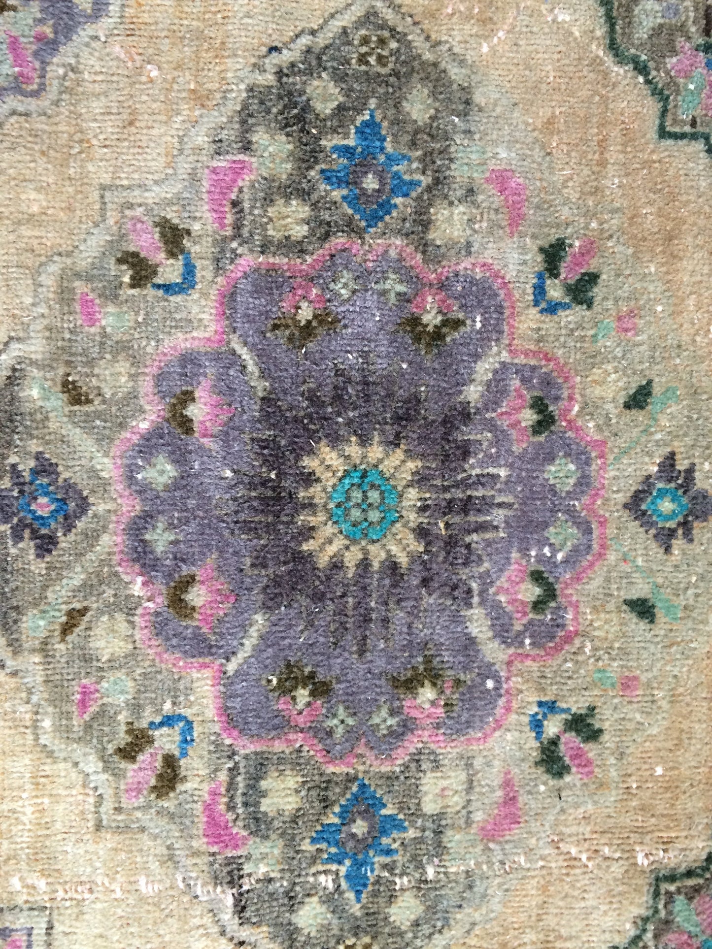 Mini Turkish Rug Small Area Rug Turkish Rug Oushak Rug Hand Made Rug Vintage Rug
