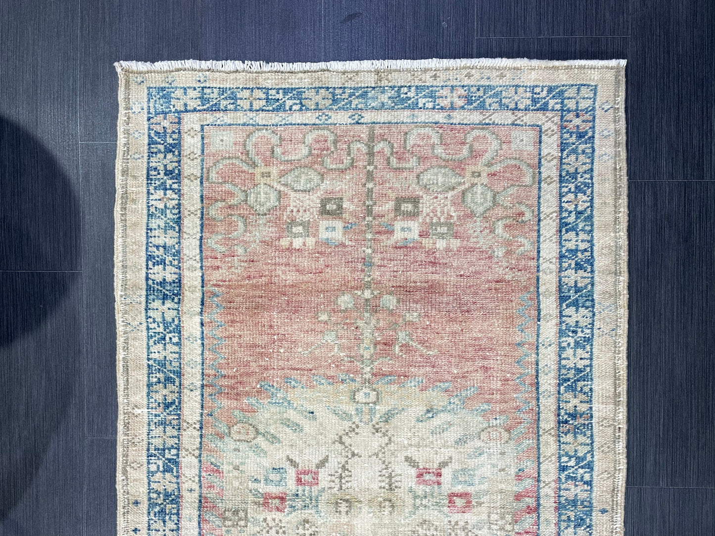 Vintage Rug, TURKISH 2.9 x5.5 Rug, HANDMADE Rug, Fine Hand Knotted Oushak Rug, Persian Rug Oriental Rug, Quality Rug