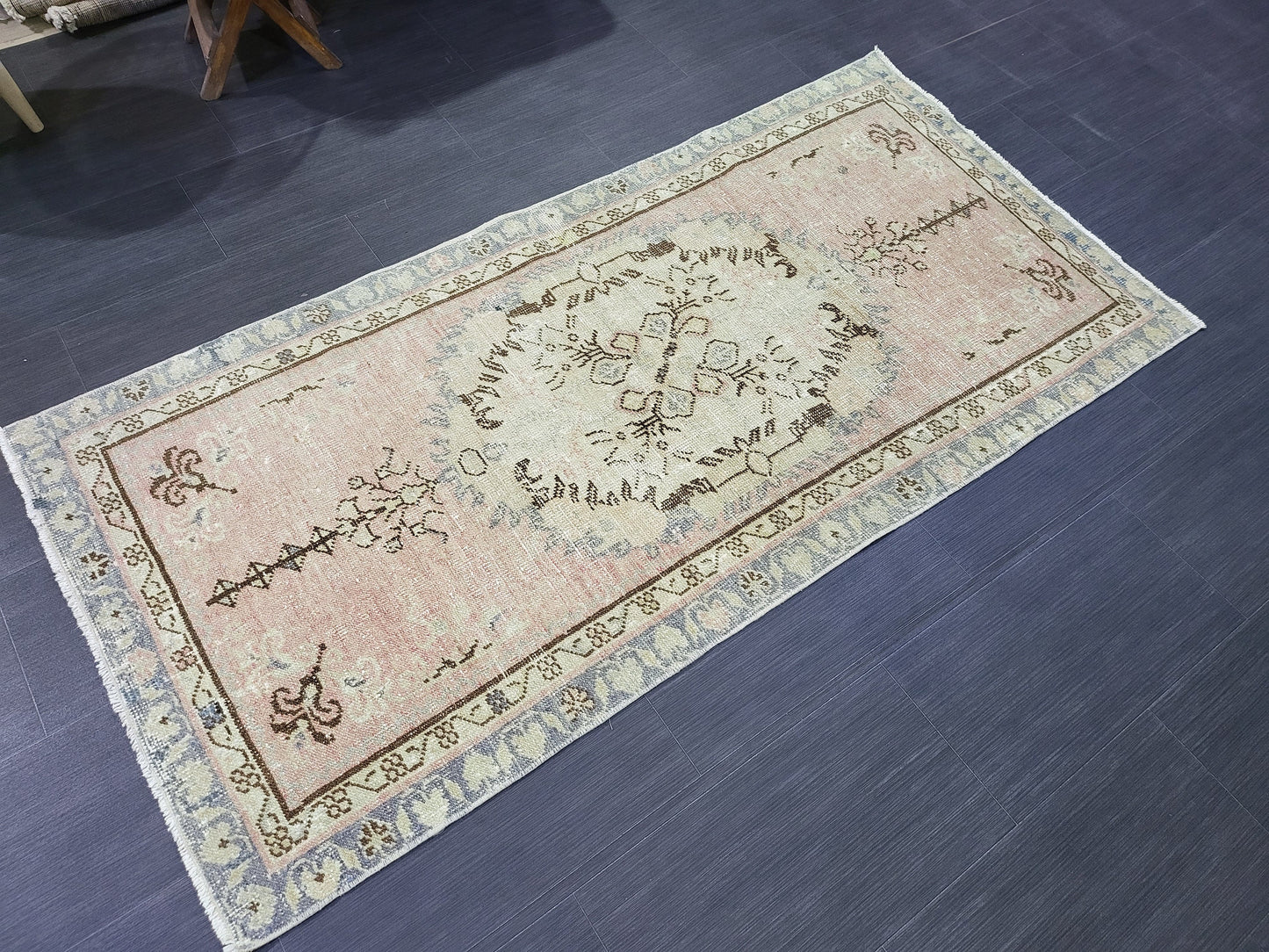 Oushak Rug, Rustic 2.10 x 5.10 Rug, Persian Rug, HandmadeRug, Turkish Rug, Farmhouse Rug, Vintage Rug, Wool rug, vintage rug