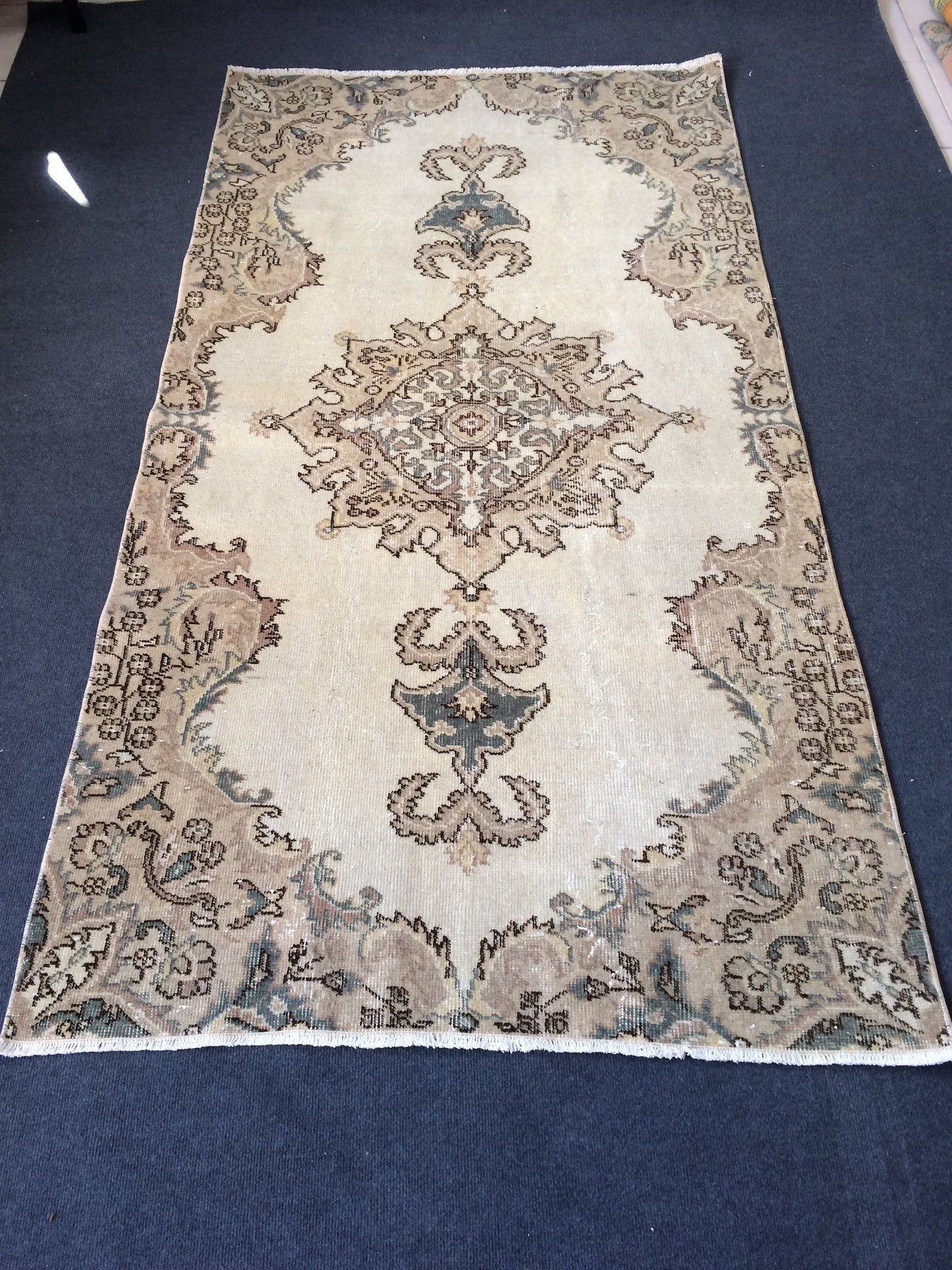 Oushak Rug Vintage Turkish Rug,Wool Rug Turkish Rug Antique Rug Rug,Handmade Oriental Rug,Persian Rug