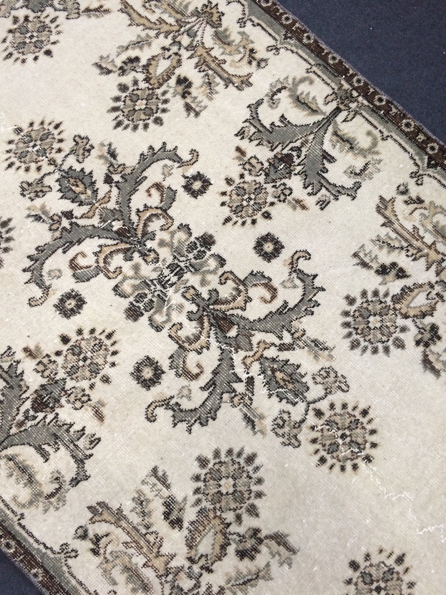 French Inspired Fleur-de-lis Motif Minimalist Rug,Bohemian Rug,Big Area Rug,Antique Rug,Oushak antique Rug,Hand woven Rug,Weaving Rug
