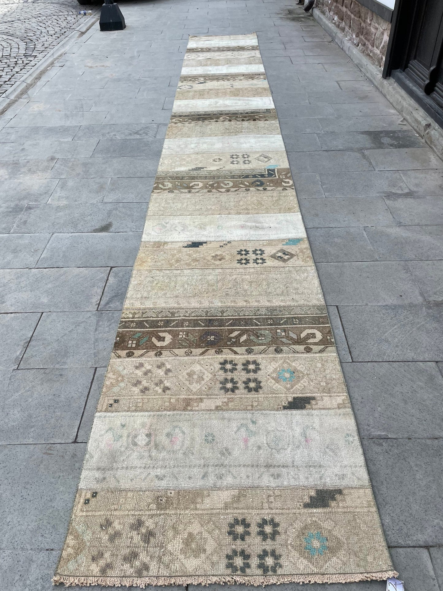 Extra Long Turkish Runner Very Long Patchwork Runner Rug 2.7 x 19.3 ft Vintage Runner Rug Oushak XL Oriental Runner Rug Staircase Runner rug