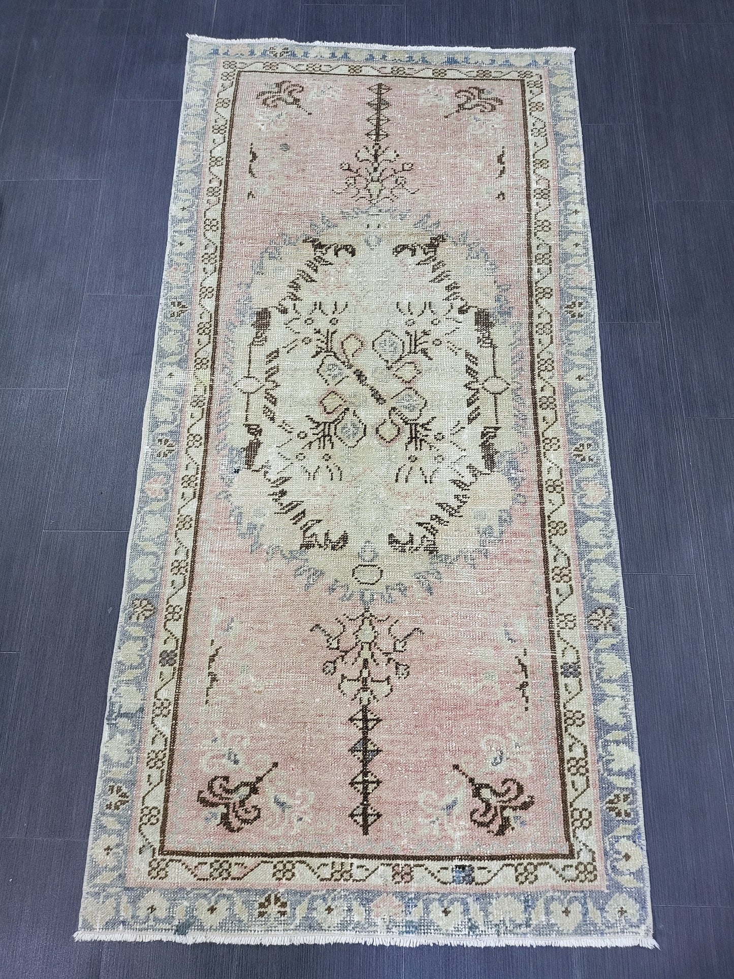 Oushak Rug, Rustic 2.10 x 5.10 Rug, Persian Rug, HandmadeRug, Turkish Rug, Farmhouse Rug, Vintage Rug, Wool rug, vintage rug
