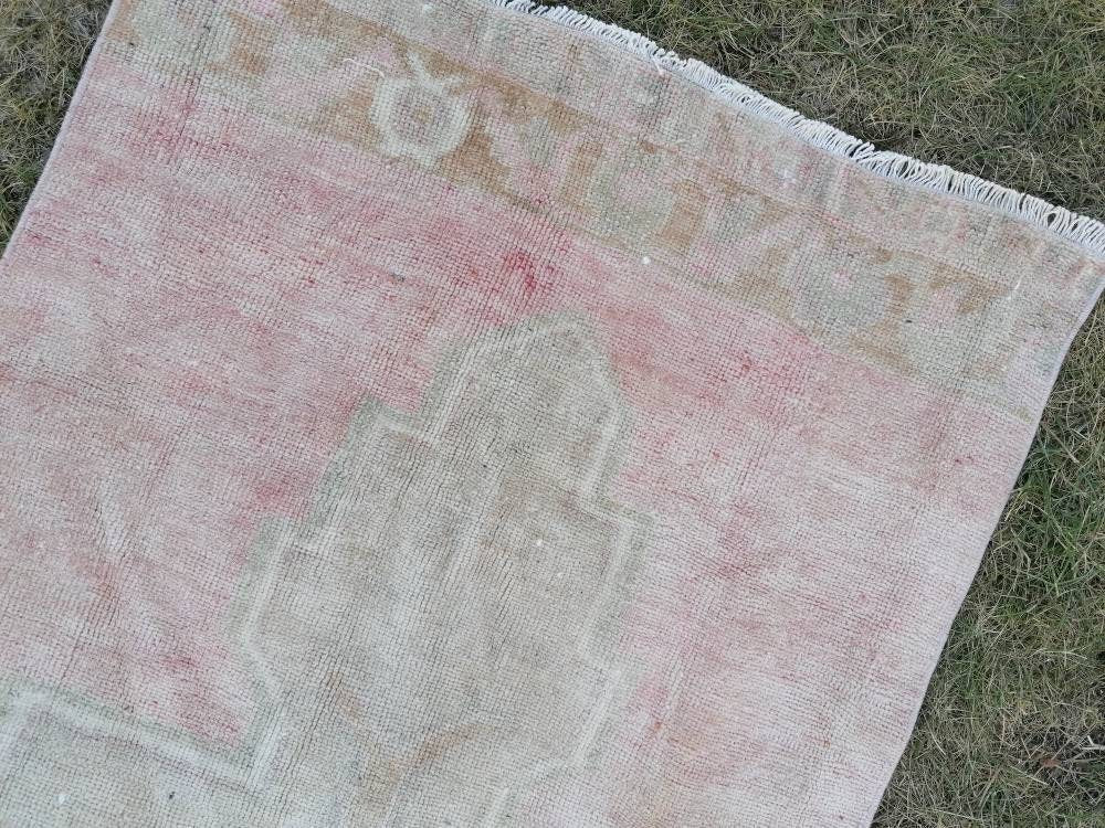 Muted runner rug vintage runner rug turkish runner 9.3 x 2.8 muted wool runner rug vintage oriental runner art runner rug