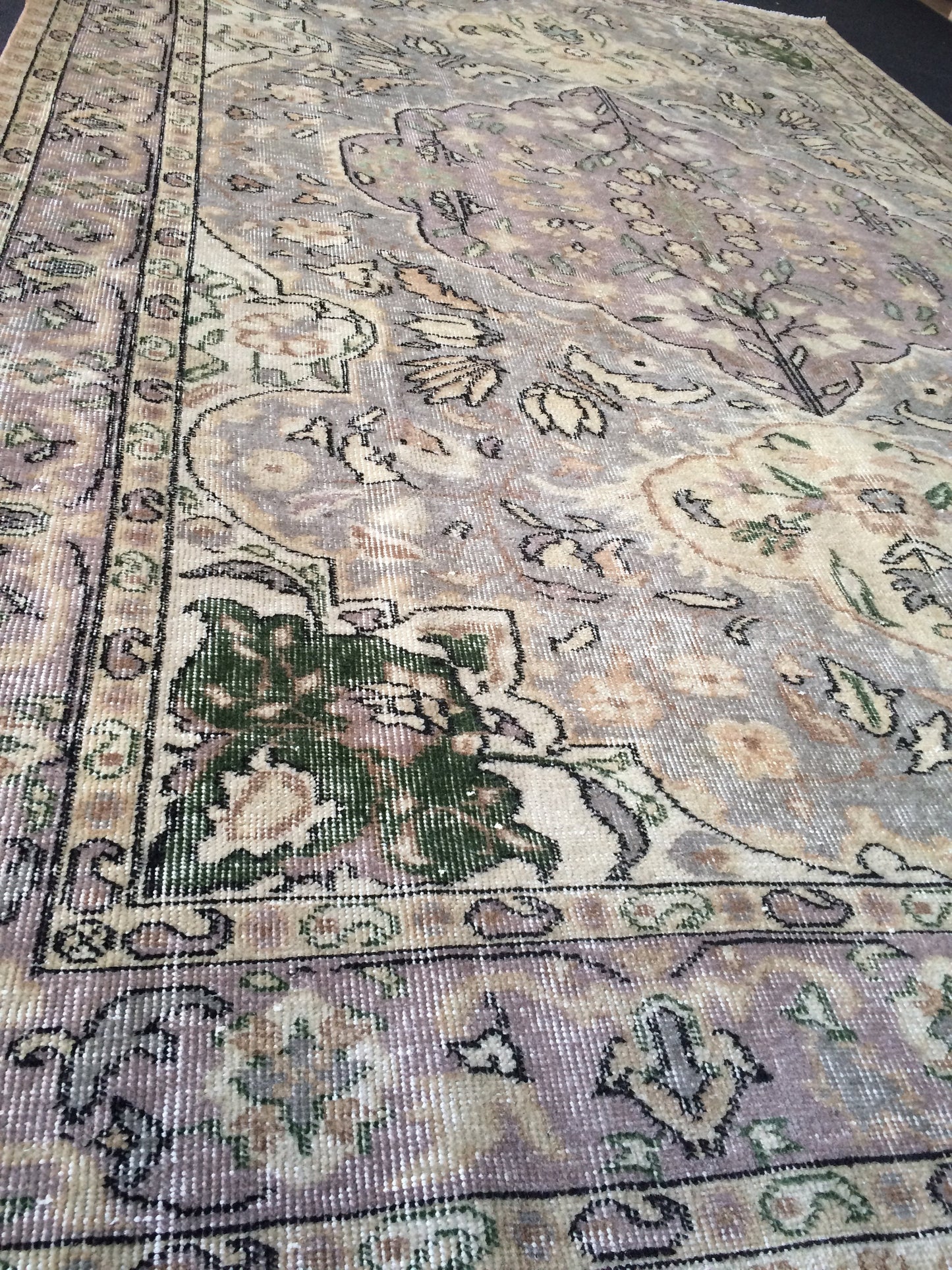 6 x 9.5 Vintage Rug, Vintage Turkish Rug, Living Room Turkish Rug, Oushak Rug, Oriental Rug