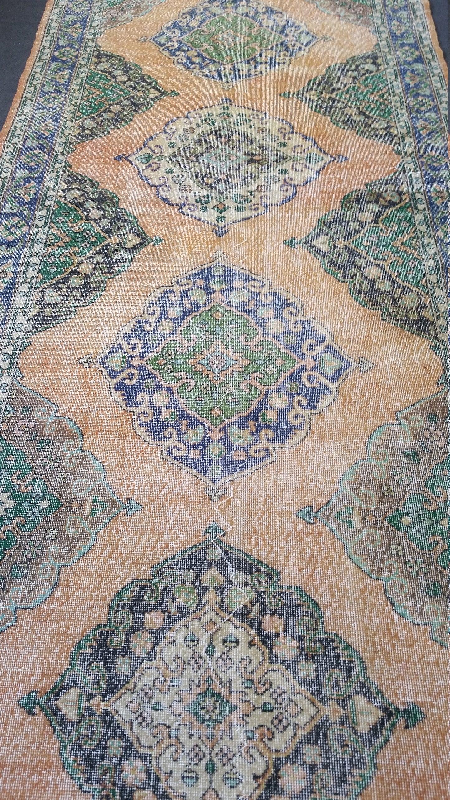4.8 x 14 VINTAGE RUG , oushak Rug, Turkish Rug,Hand woven Rug, Vintage Rug HAND Made Rugs 5 by 14 runners