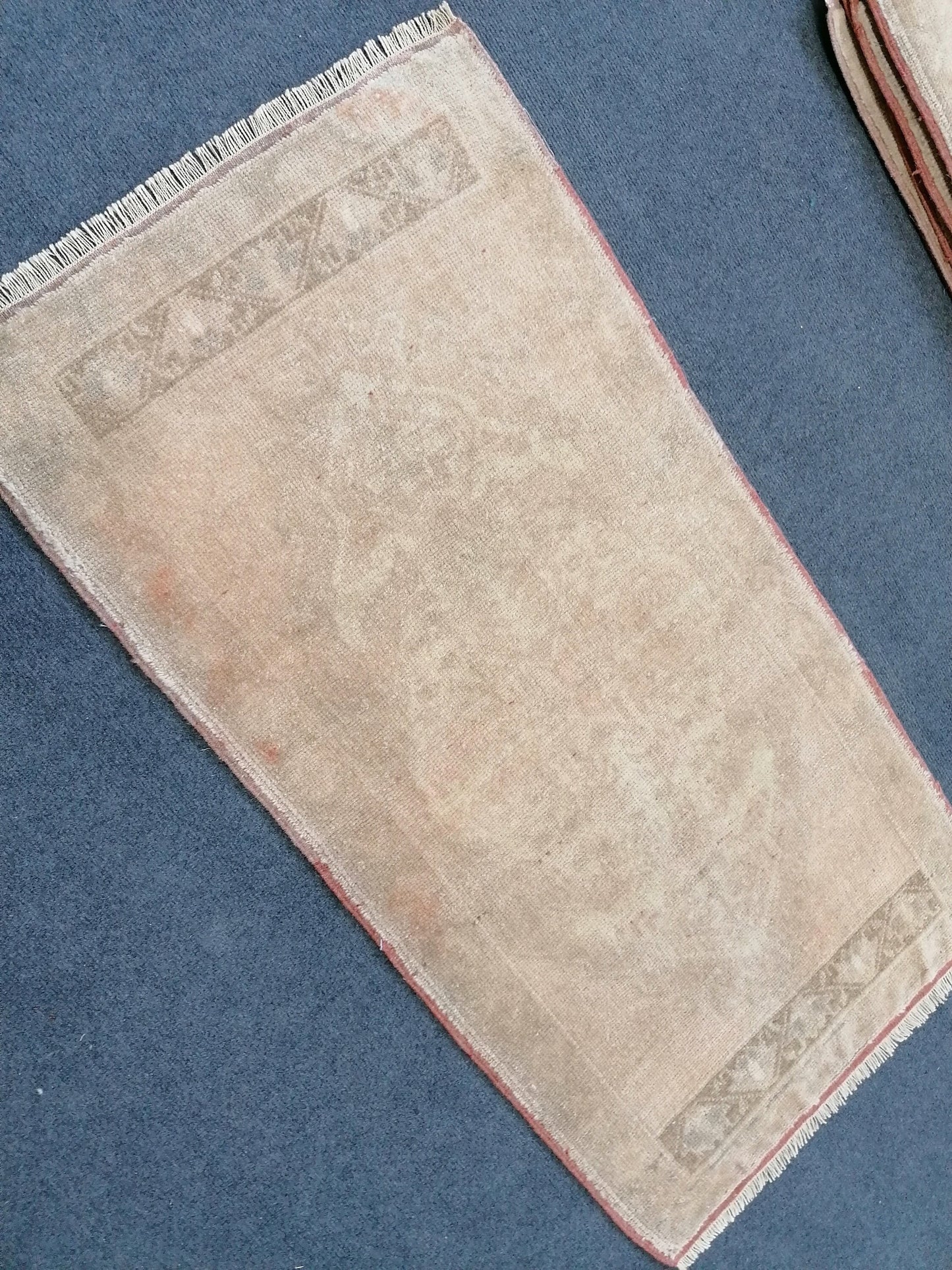 3'8x1'11 vintage rug,handmade wool rug