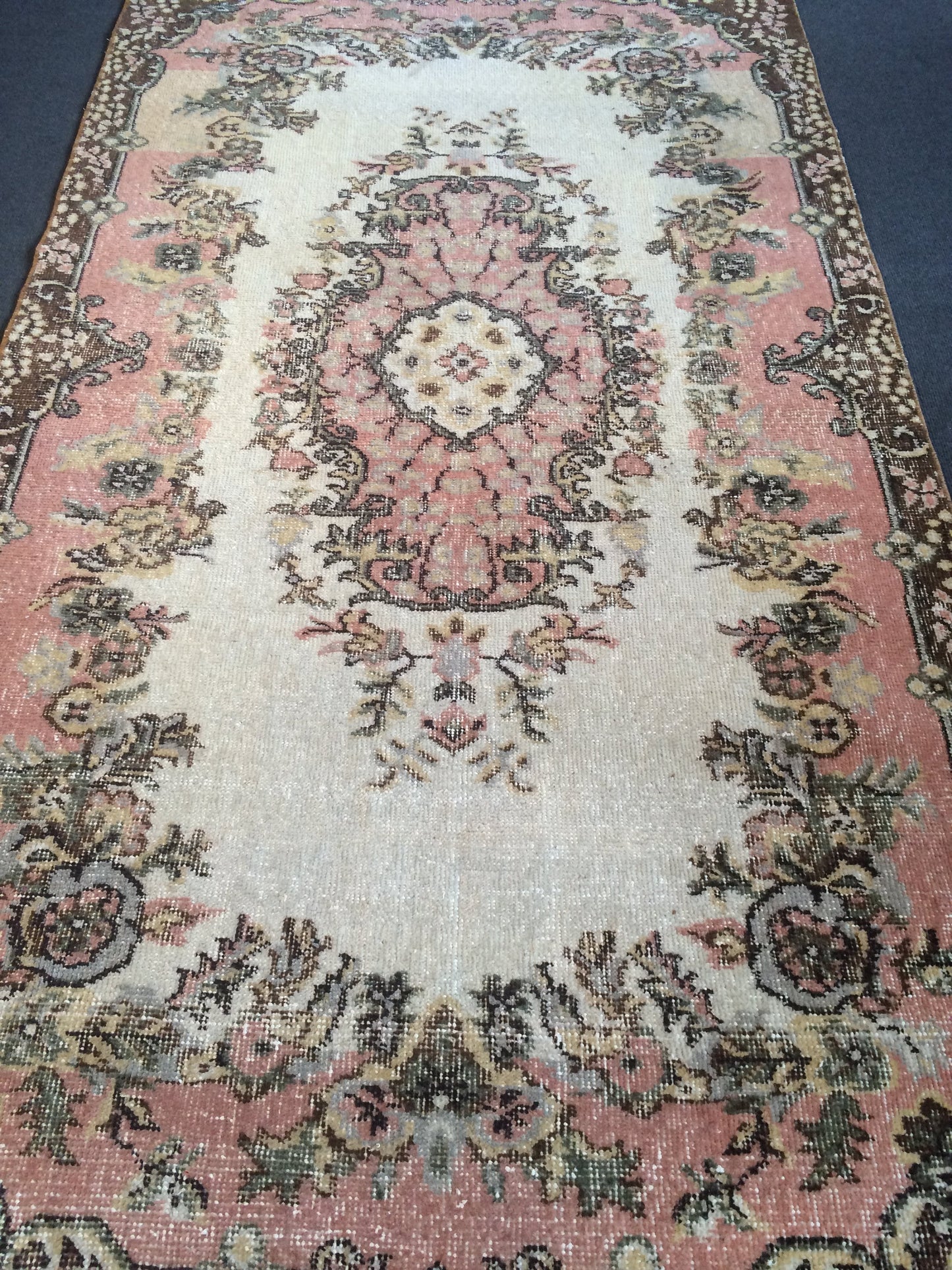 Light Pink Rug,Bohemian Rug,Big Area Rug,Antique Rug,Oushak antique Rug,Hand woven Rug,Weaving Rug,Ethnic Rug,Kitchen Rug
