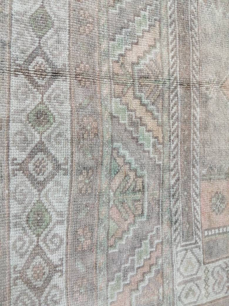 Turkish Runner Rug 4.9 x 11.7 Muted Vintage Runner Persian Hallway Runner Rug Kitchen Runner Rug Oriental Distressed Runner Muted RUNNER
