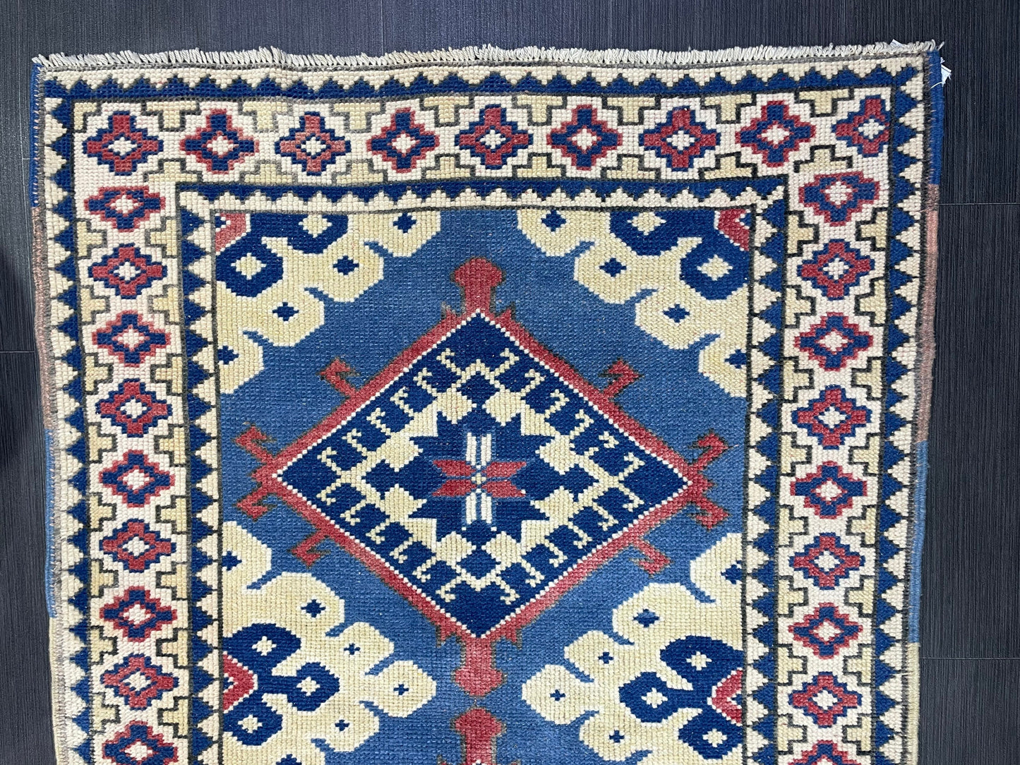 TURKISH Rug, Vintage Wool 3.3 x 4.9 Rug, Oushak Rug, Hand Knotted Rug, Anatolian Rug, Persian 100% Wool Rug, Handmade Rug