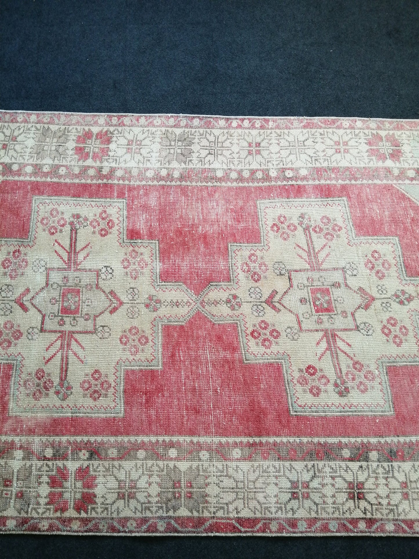 9.3 x 4.6 Oushak Runner Rug Turkish Runner Rug Vintage Runner Rug Hallway Runner Rug Kitchen Runner Rug Wool Runner Rug Wool Oushak Rug