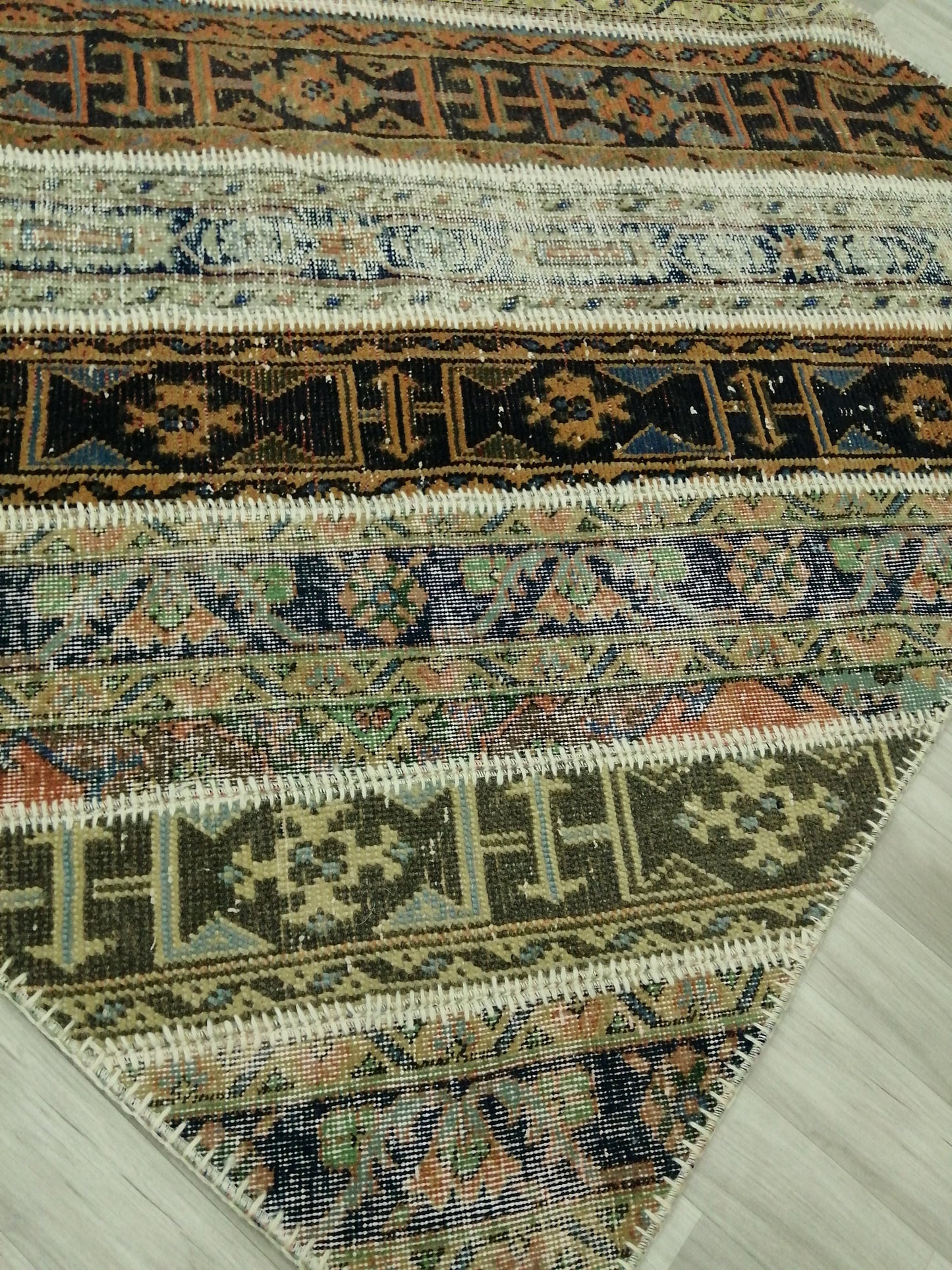 Patchwork Rugs, Handmade Rug Oushak Rug, Rustic Rug, Bohemian Runner, Turkish Rug Farmhouse Rug, Vintage Rug Company Wool rug Wholesale Rug