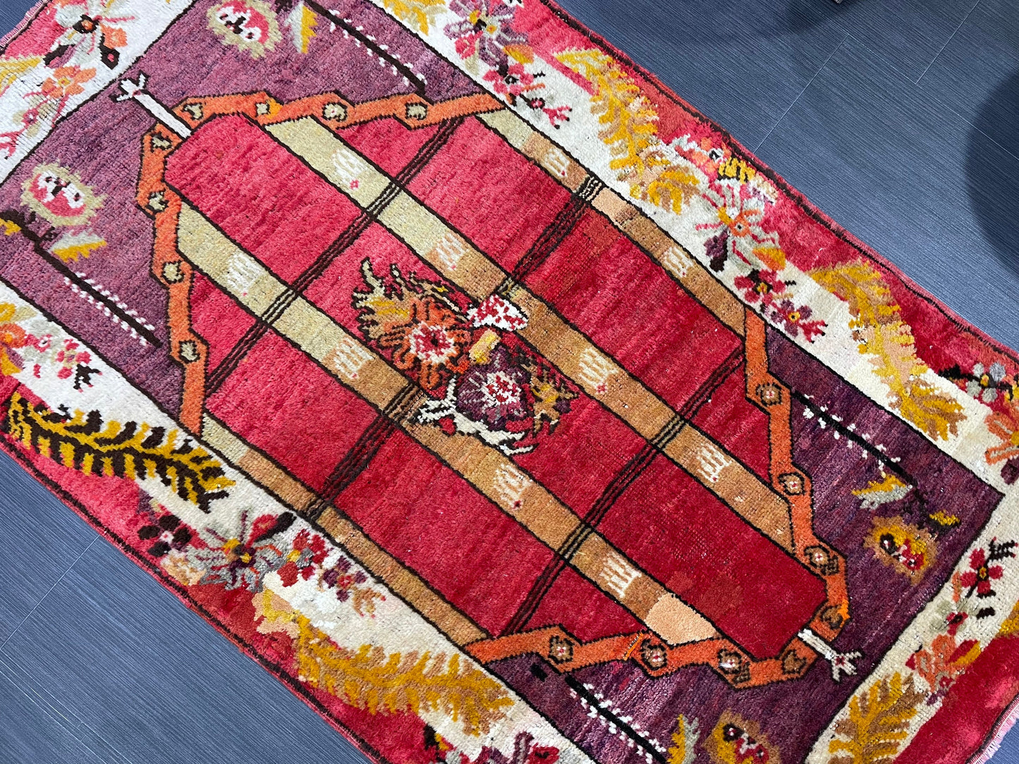 Antique Oriental RUG, Antique TURKISH 3.2 x 5.4 Rug, Vintage Persian Rug, Vintage Wool Hand Knotted Rug, Muted Handmade Rug