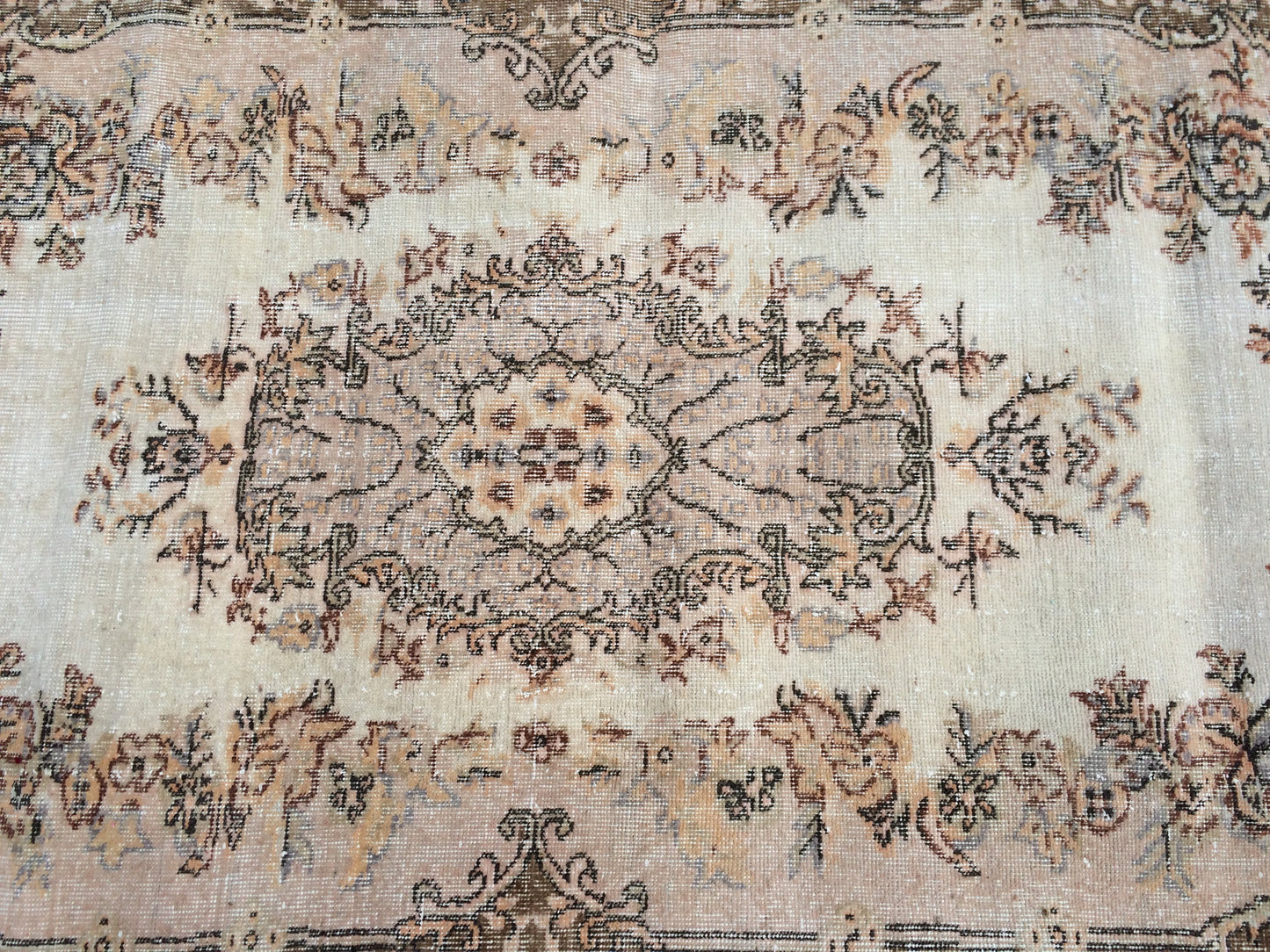 Vintage RUG, Turkish VINTAGE Rug, Oushak Rug, Bohemian Rug, Living Room Rug, Oushak Rug,Hand Knotted Rug, Muted Rug, Vintage Flooring,Rugs