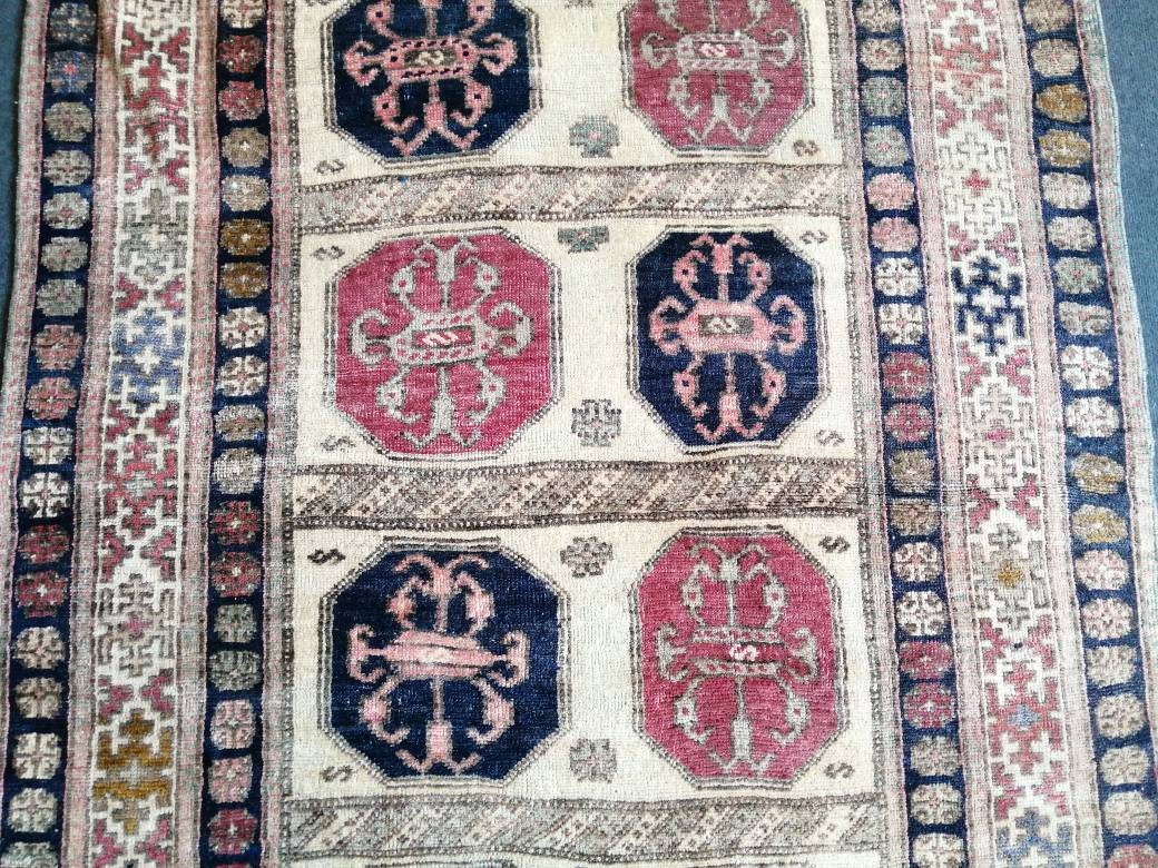 Vintage Original Area Turkish Rug,Traditional Bohemian Rug, Living Room Rug,Oushak Rug,Hand woven Rug,Weaving Rug, Vintage Flooring