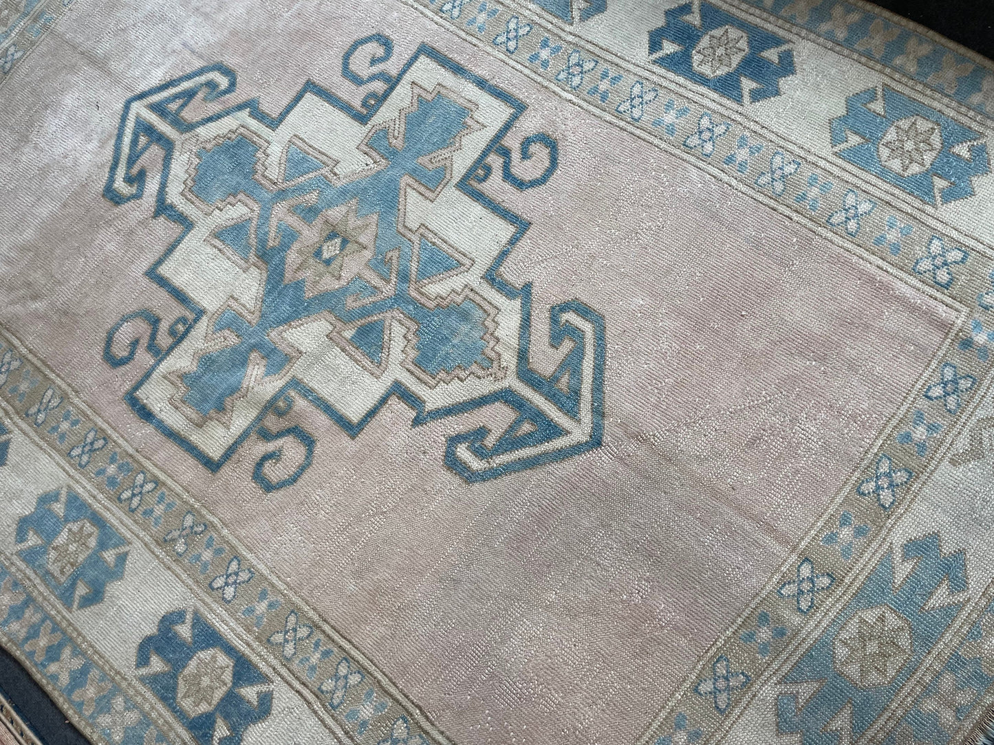 6 x 8 turkish rug - oushak rug, handmade living room rug