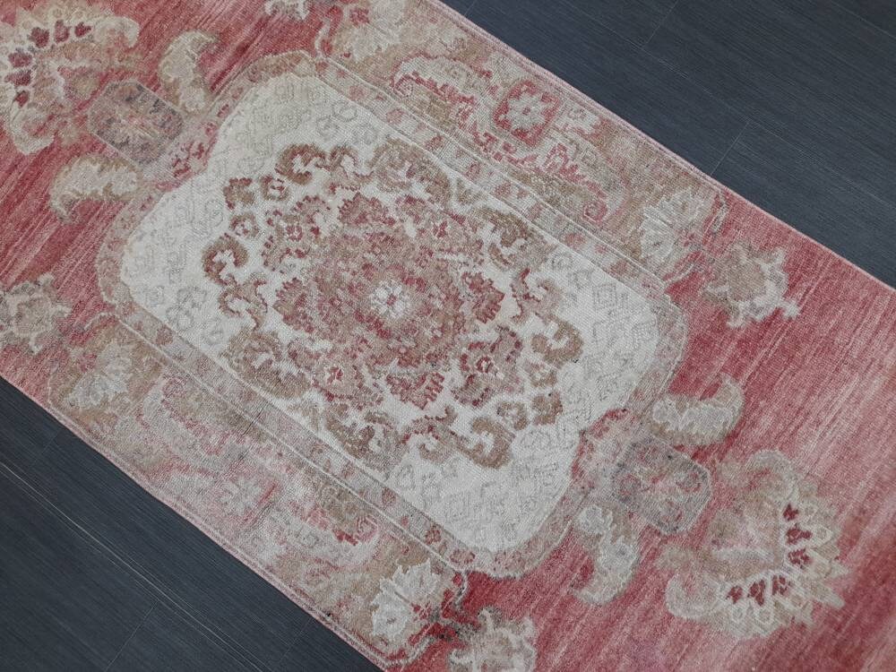 Muted Runner Rug Turkish Runner Rug Vintage 3 x 10.6 Runner Rug Hallway Runner Rug Kitchen Runner Rug Kitchen Wool Runner Rug Hallway Runner