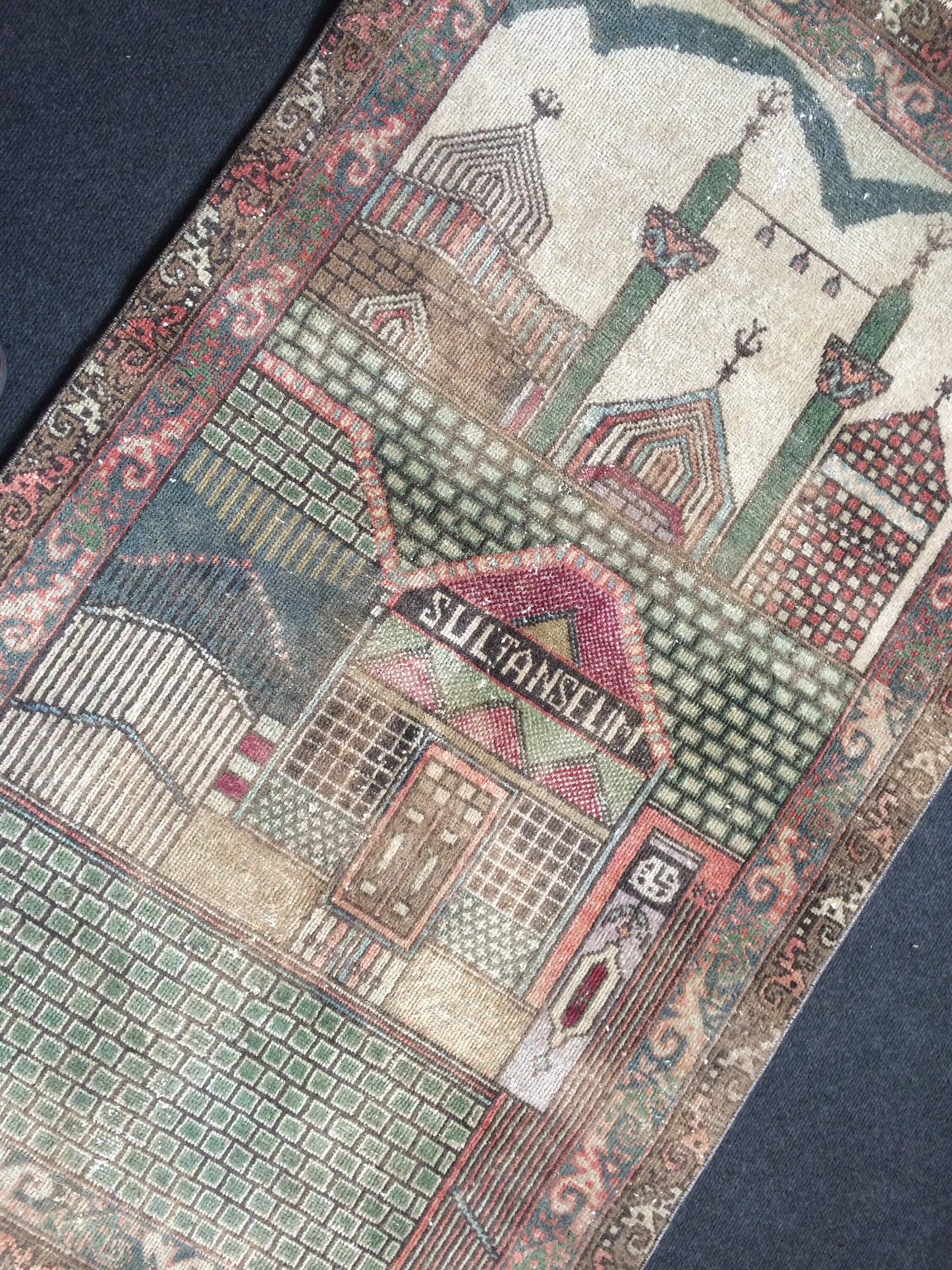 Rugs, Tapestry Rug, Konya Mevlana Rug, Rumi Rug, Bohemian Rug, Rug Runner, Turkish Rug, Farmhouse Rug, Vintage Rug, Wool rug