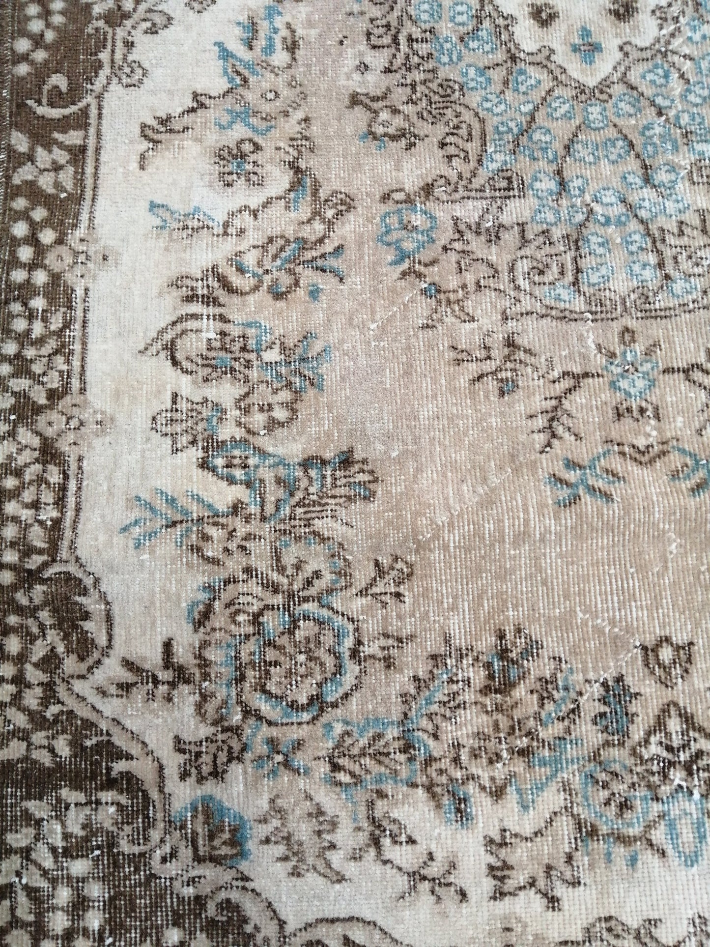 4x7 Turkish Rug, Oushak Rug, Oushak Rugs, Wool Rugs, Hand Knotted Rug, Faded Vintage Rug, Muted Hand Made Rug