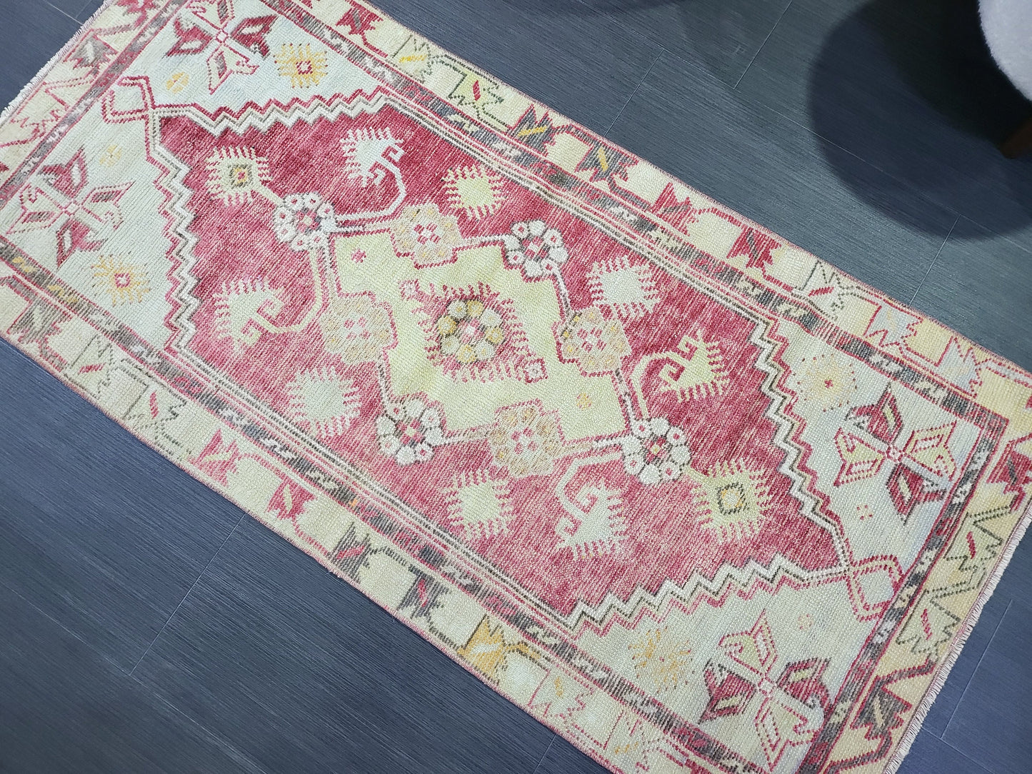 Handmade Rug, Oushak Rug, 2.5 x 5 Rug, Antique Rug, Turkish Rug, Farmhouse Rug, Vintage Rug, Wool Persian rug