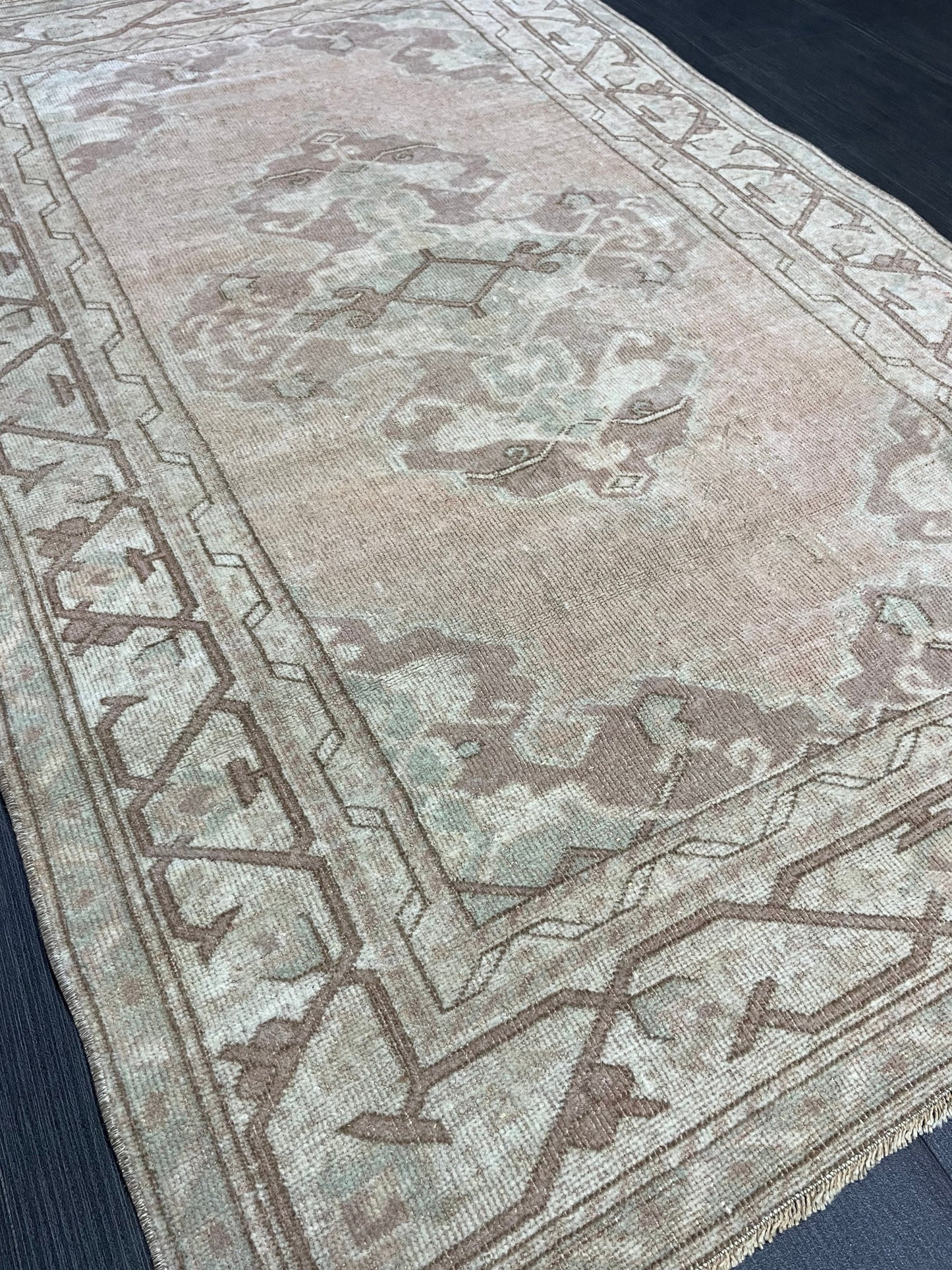 Handmade Rug, Oushak 3.6 x 5.6 Rug, Rustic Rug, Rug Runner, Turkish Rug, Farmhouse Rug, Vintage Rug, Wool rug