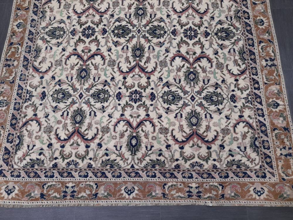 Vintage Oriental RUG 6.3 x 10.8 Oushak Rug Persian Rug Navy Vintage Rug Fine Oushak Rugs Antique Turkish Rug Muted Turkish Rug