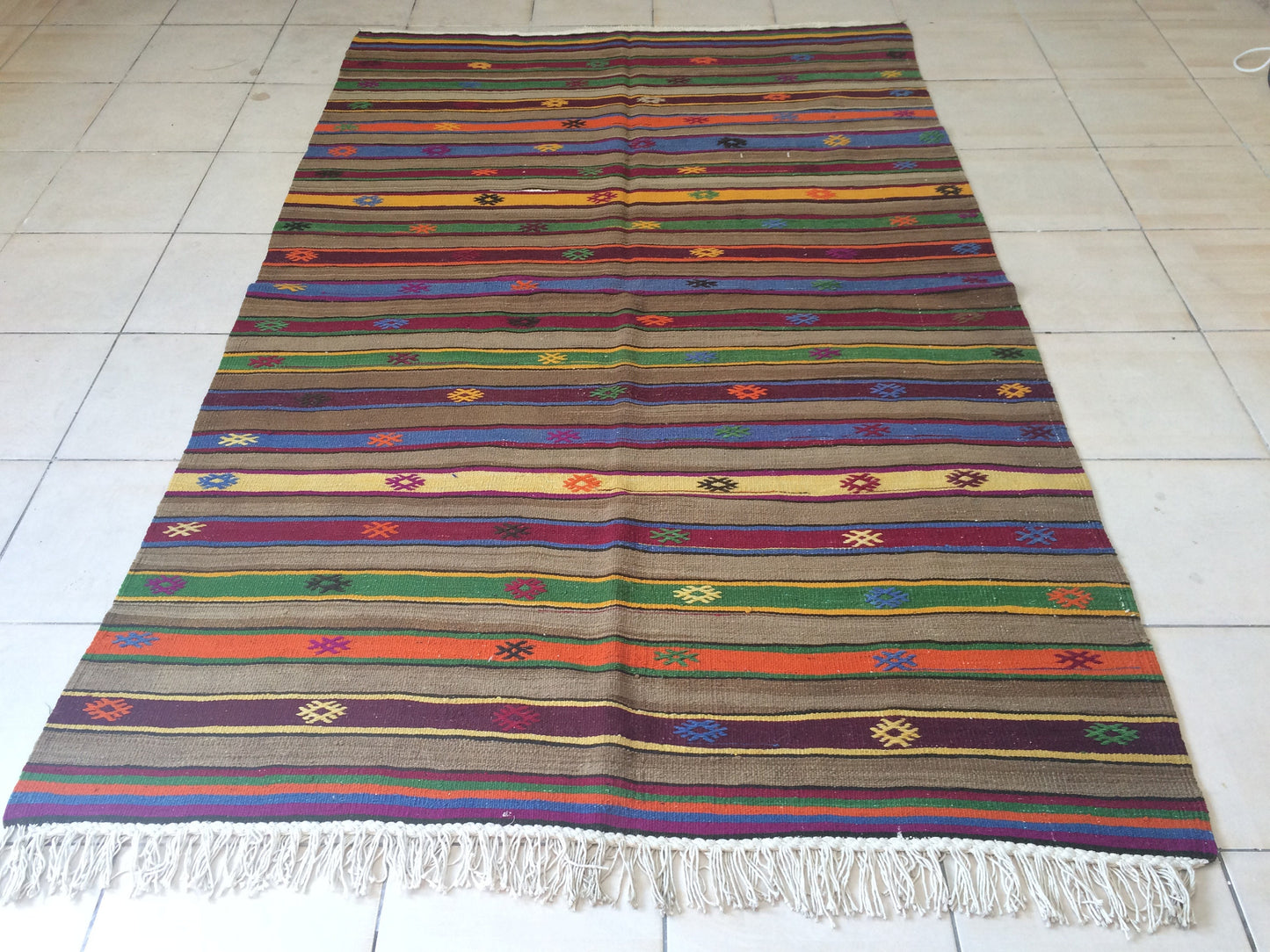 Flatweave OUSHAK RUG TURKISH Oushak Rug Vintage Flat weave Oushak Runner Rug Vintage Runner Rug Wool Oushak Rug Hand Made Rugs Vintage Rug
