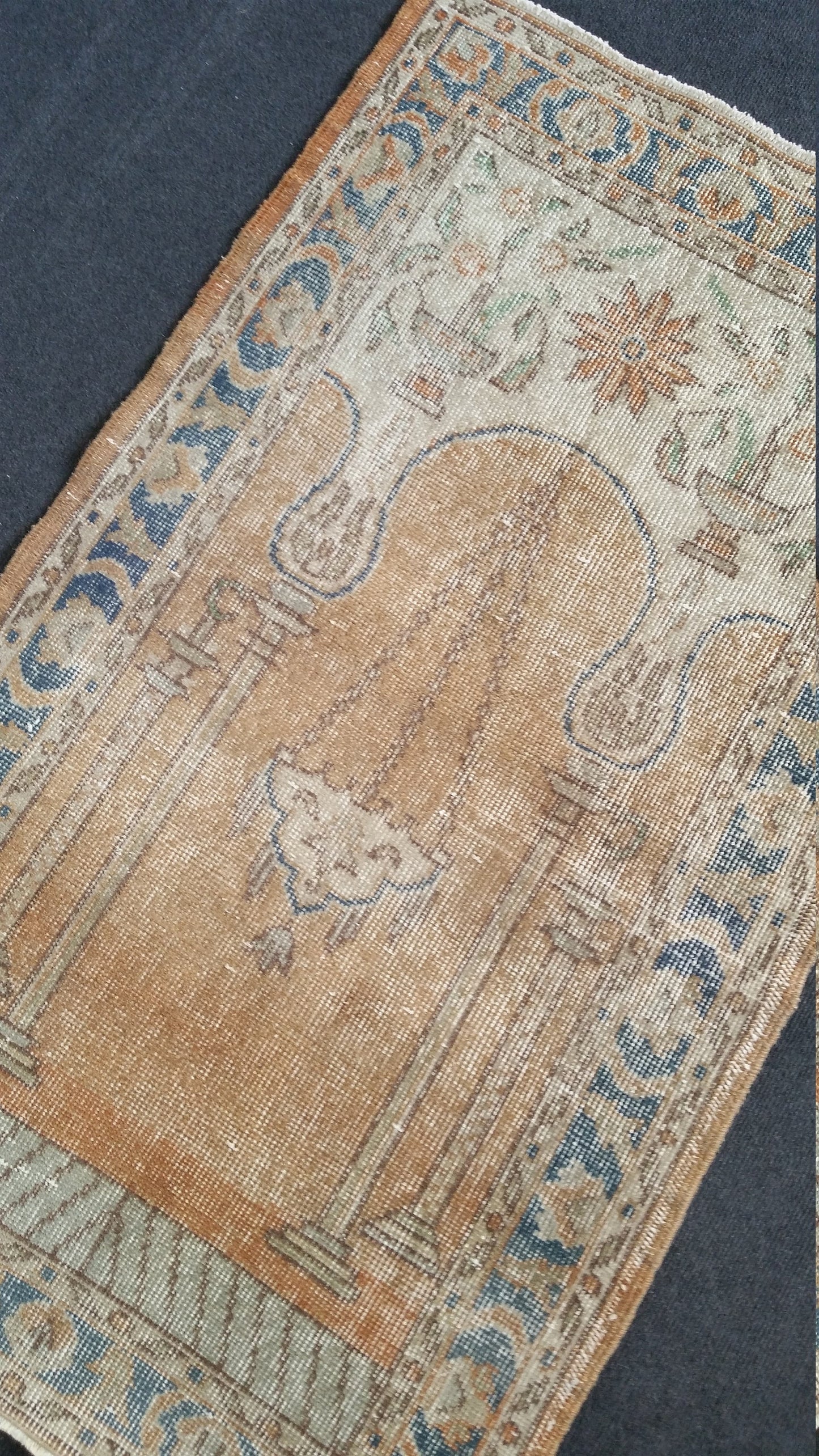 Vintage Rug Turkish Rug Oushak Rug Wool Oushak Rug Vintage Rugs Boho Rug