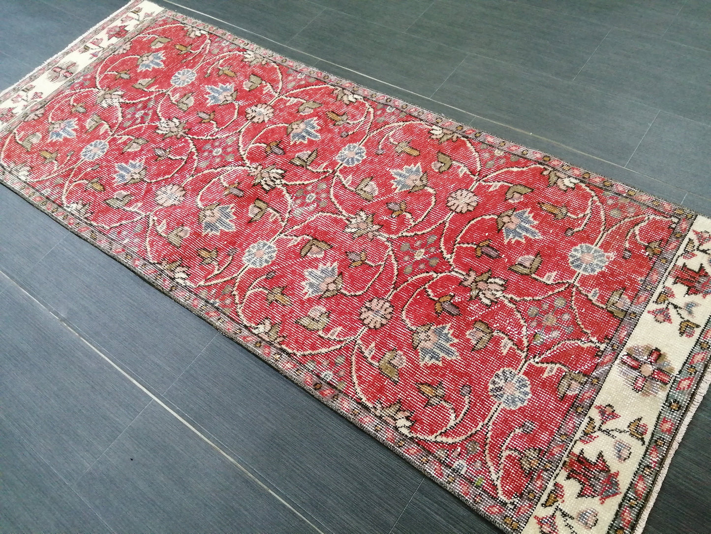 6.3 x 2.4 Oushak Runner Rug Turkish Runner Rug Vintage Runner Rug Hallway Runner Rug Kitchen Runner Rug Wool Runner Rug Wool Oushak Rug