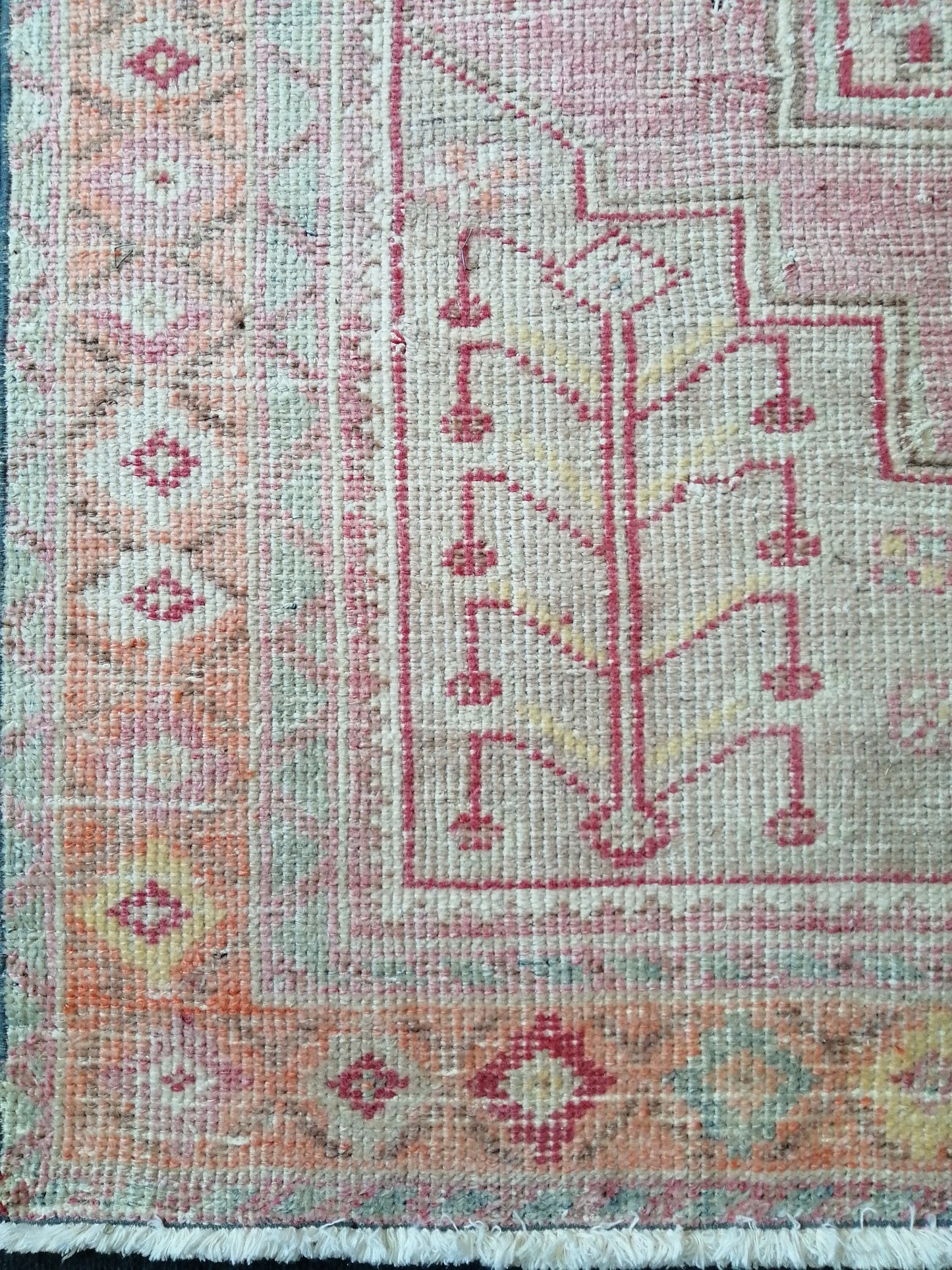 8.4 x 4.3 Turkish Rug, Oushak Rug, Oushak Rugs, Wool Oushak Rug, Oushak Runner Rugs, Runner Rug, Vintage Rug, Hand Made Rug