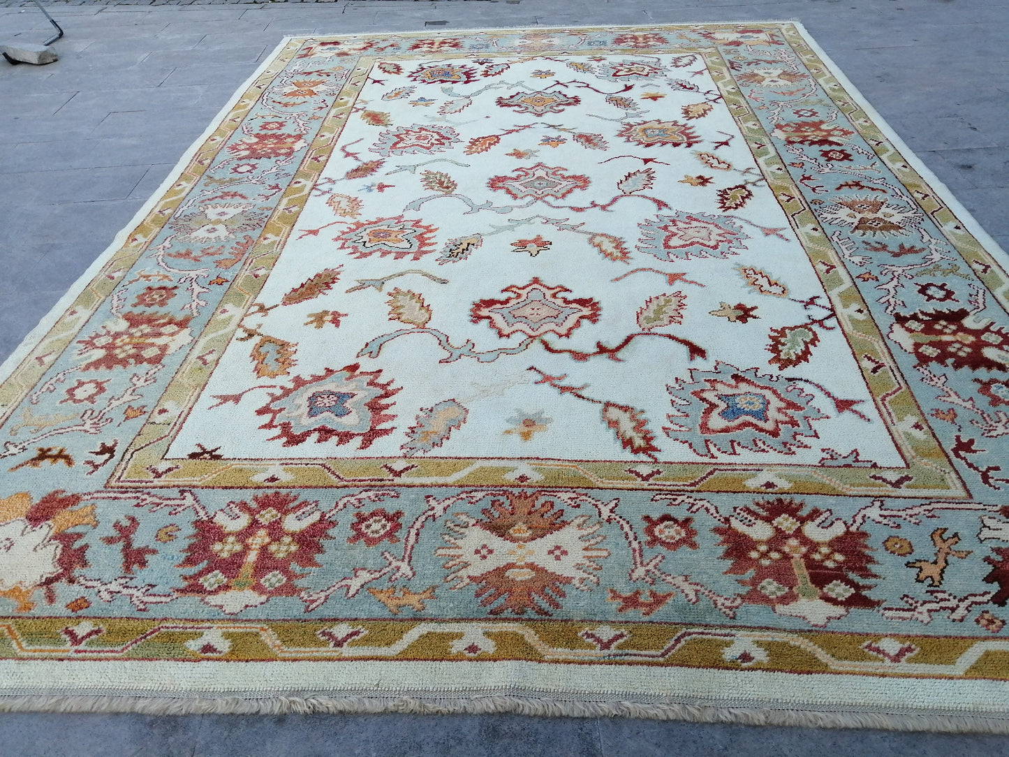 9 x 12.7 OUSHAK RUG, TURKISH Oushak Rug, Quality Wool Oushak Rug, Rug, Wool Oushak Rug Hand Made Rugs Made In Turkey Oushak Rug 8x12 9x13