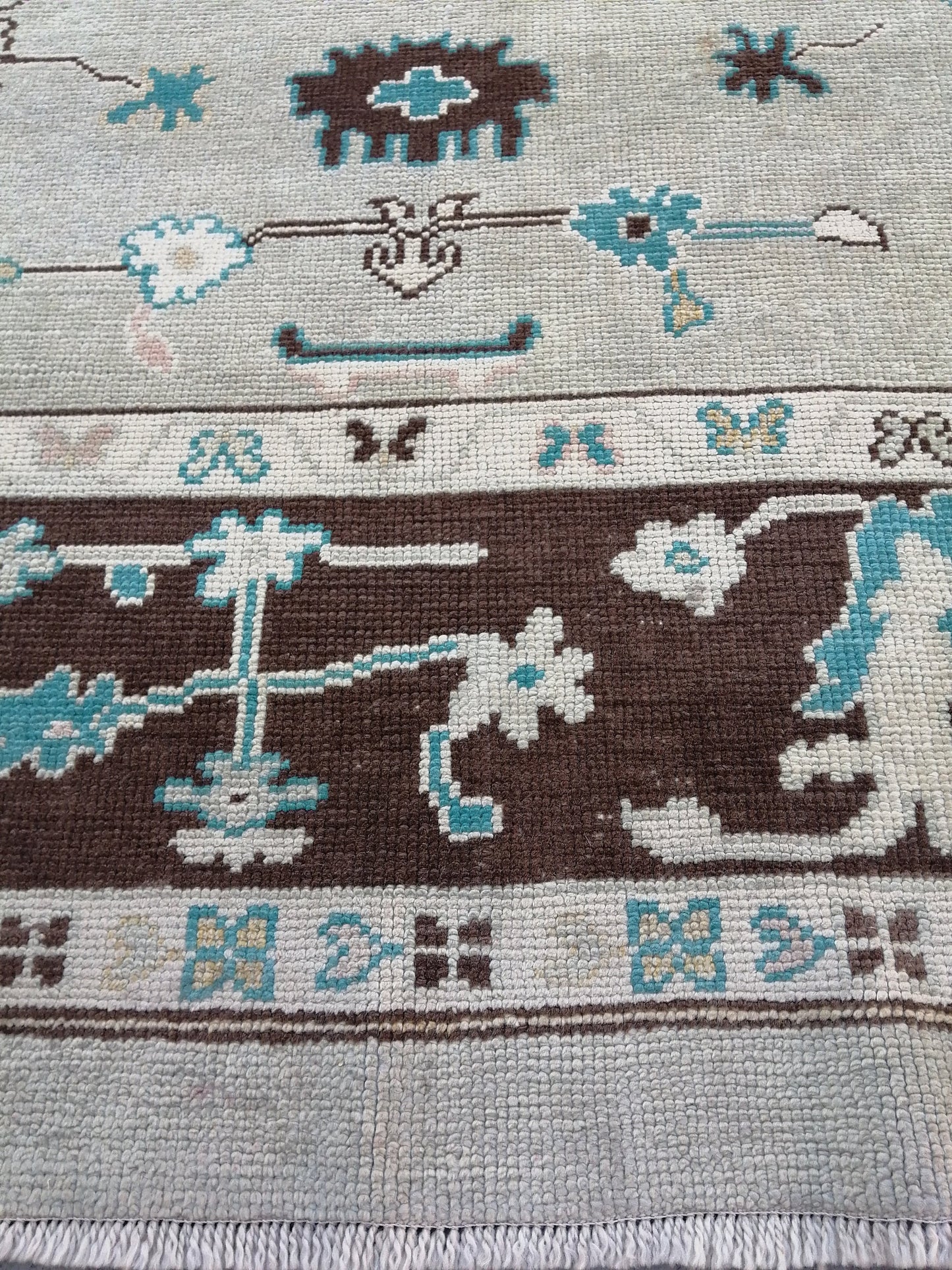 11.4 X 8.9 OUSHAK RUG, TURKISH Oushak Rug, Vintage Oushak Rug, Rug,Wool 9x11 Oushak Rug Hand Made Rugs, Made In Turkey Oushak Rug 9x12 8x11