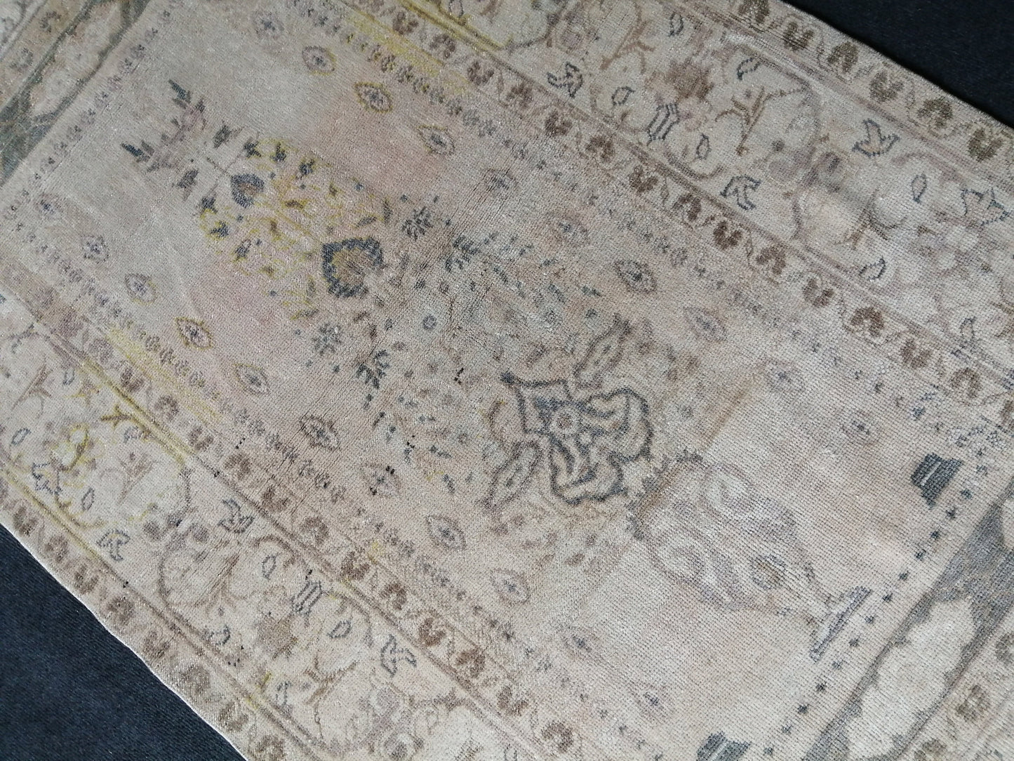 3.5 x 6 Rugs, Hand Made Rug, Oushak Rug, Rustic Rug, Bohemian Rug, Turkish Rug, Farmhouse Rug, Vintage Rug, Wool rug Muted Oriental Rug