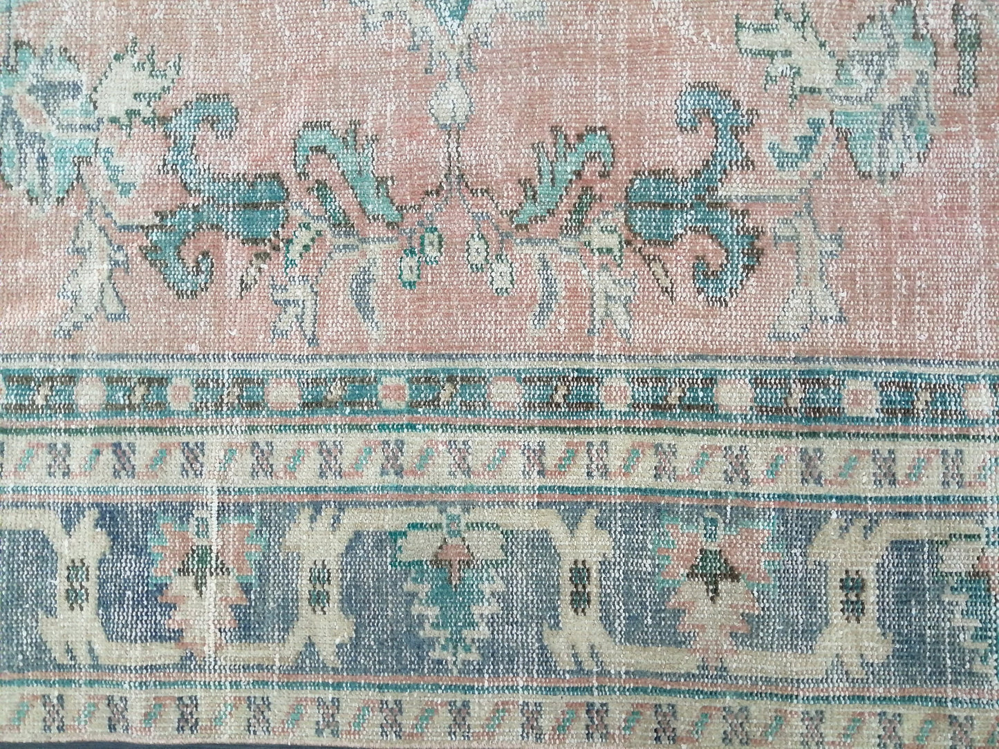 7.4 x 10.7 Large OUSHAK RUG TURKISH Rug Vintage Oriental 7x11 Vintage Rug Wool Oushak Rug Hand Made Rugs Vintage Turkish Rug 8x11 rug
