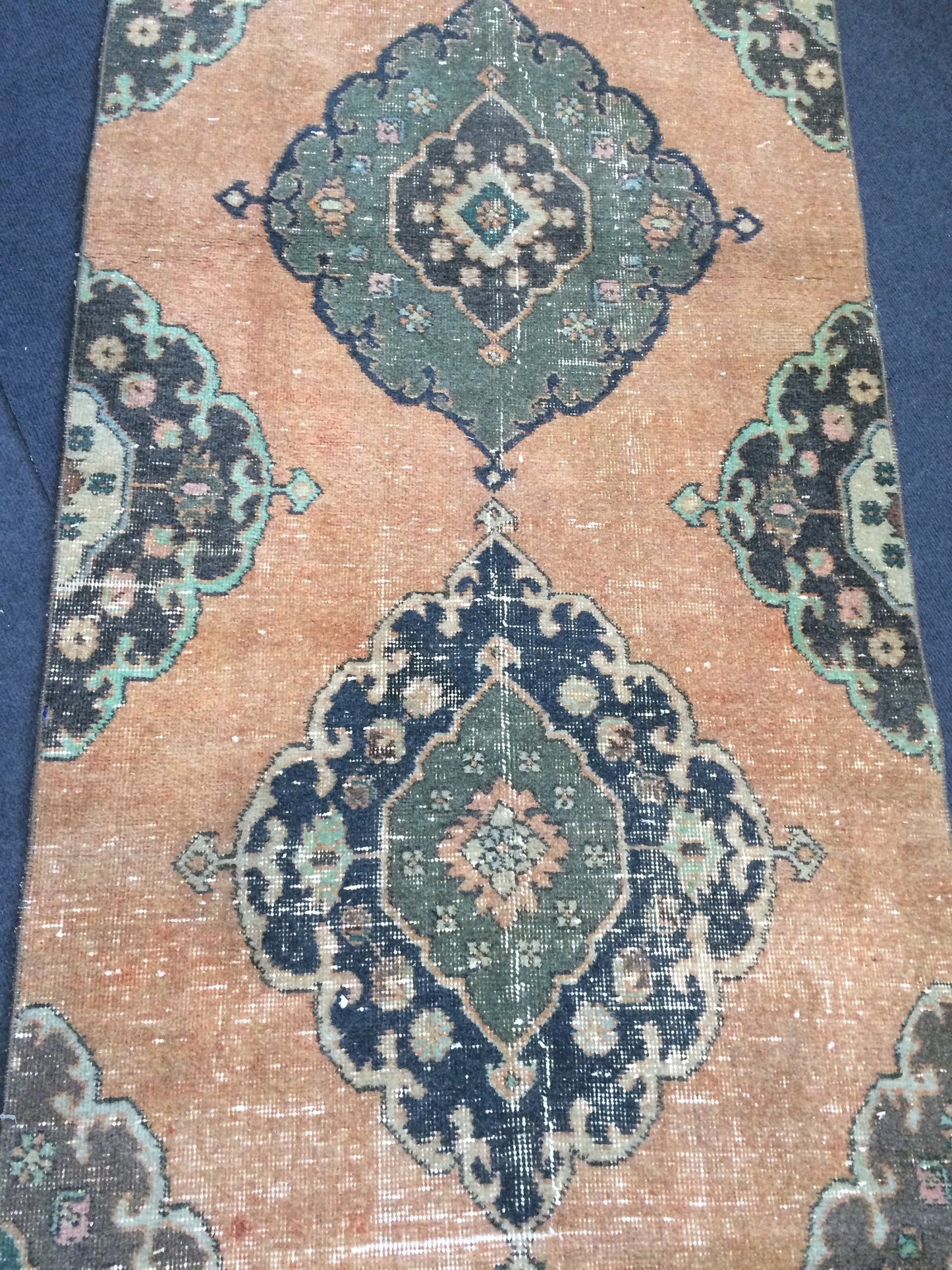 3 x 13.7 Turkish Runner Rug Oushak Runner Rug Vintage Runner Rug Hallway Runner Rug Kitchen Runner Rug Wool Runner Rug Wool Oushak Runner