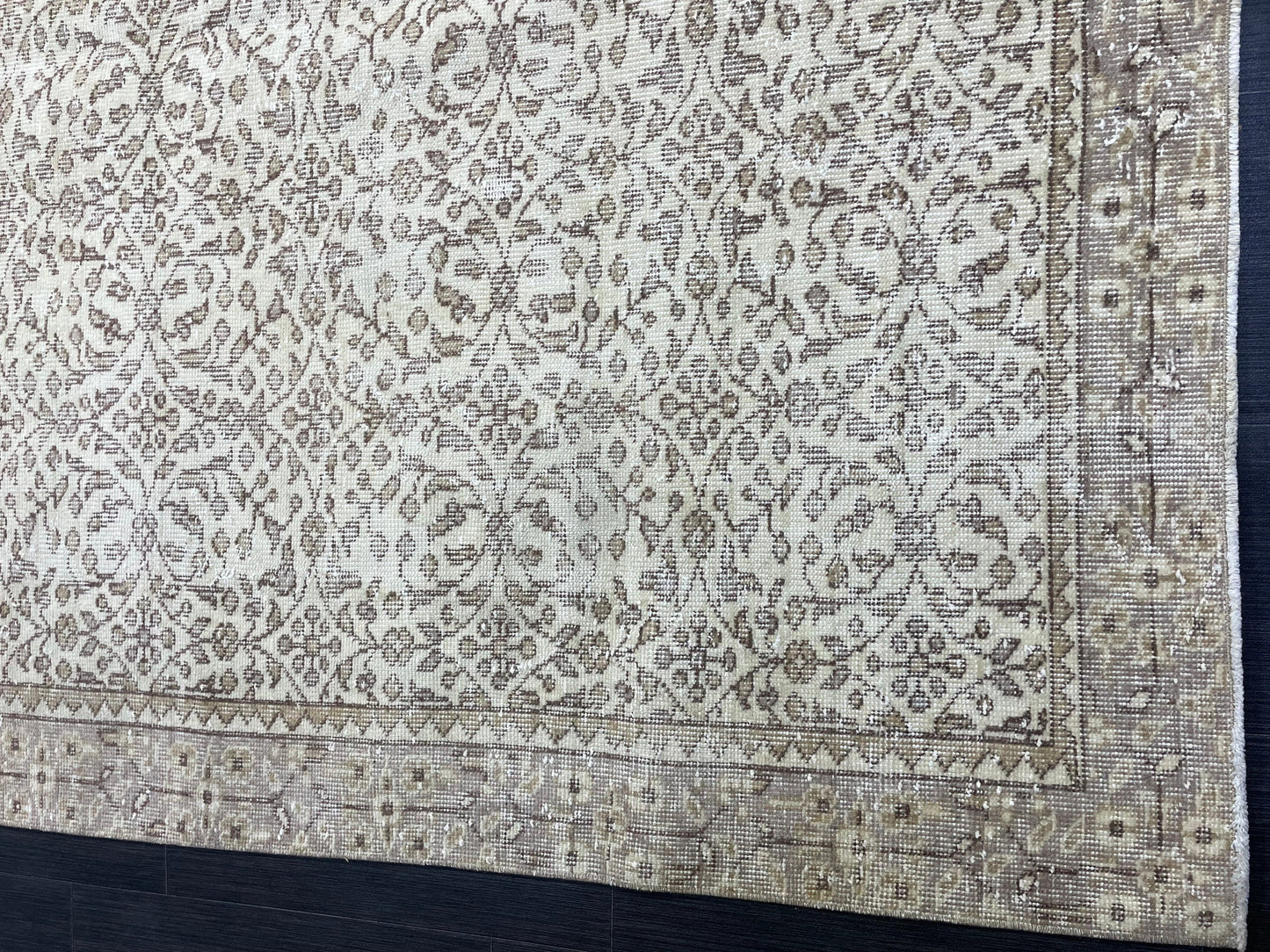 Neutral Vintage Rug, Muted 5.10 x 9.3 Rug, Living Room Rug,Oushak Rug,Hand Knotted Rug, Persian Rug,Turkish Rug, Handmade Rugs