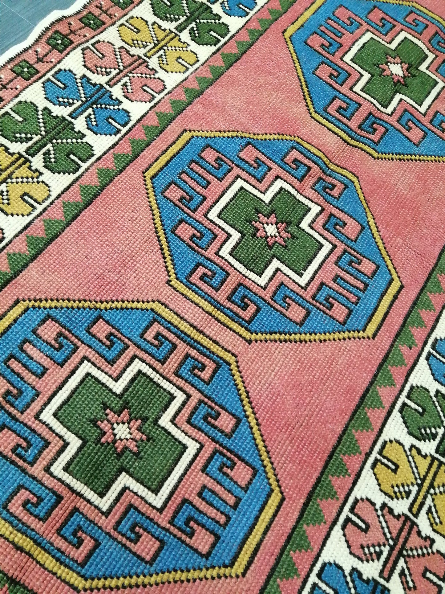 Vintage Rug 3.6 x 6 Vintage Turkish Rugs Oushak Rug Turkish Traditional Rug, Turkish Oushak Rug, Vintage Oushak Rug, Wool Rug