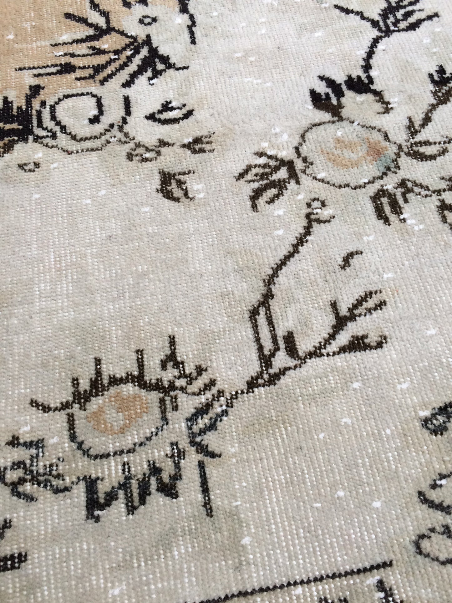 6.4 x 9.8 Vintage Rug Oushak Rug Turkish Rug Vintage Oriental Rug 6x10 rug