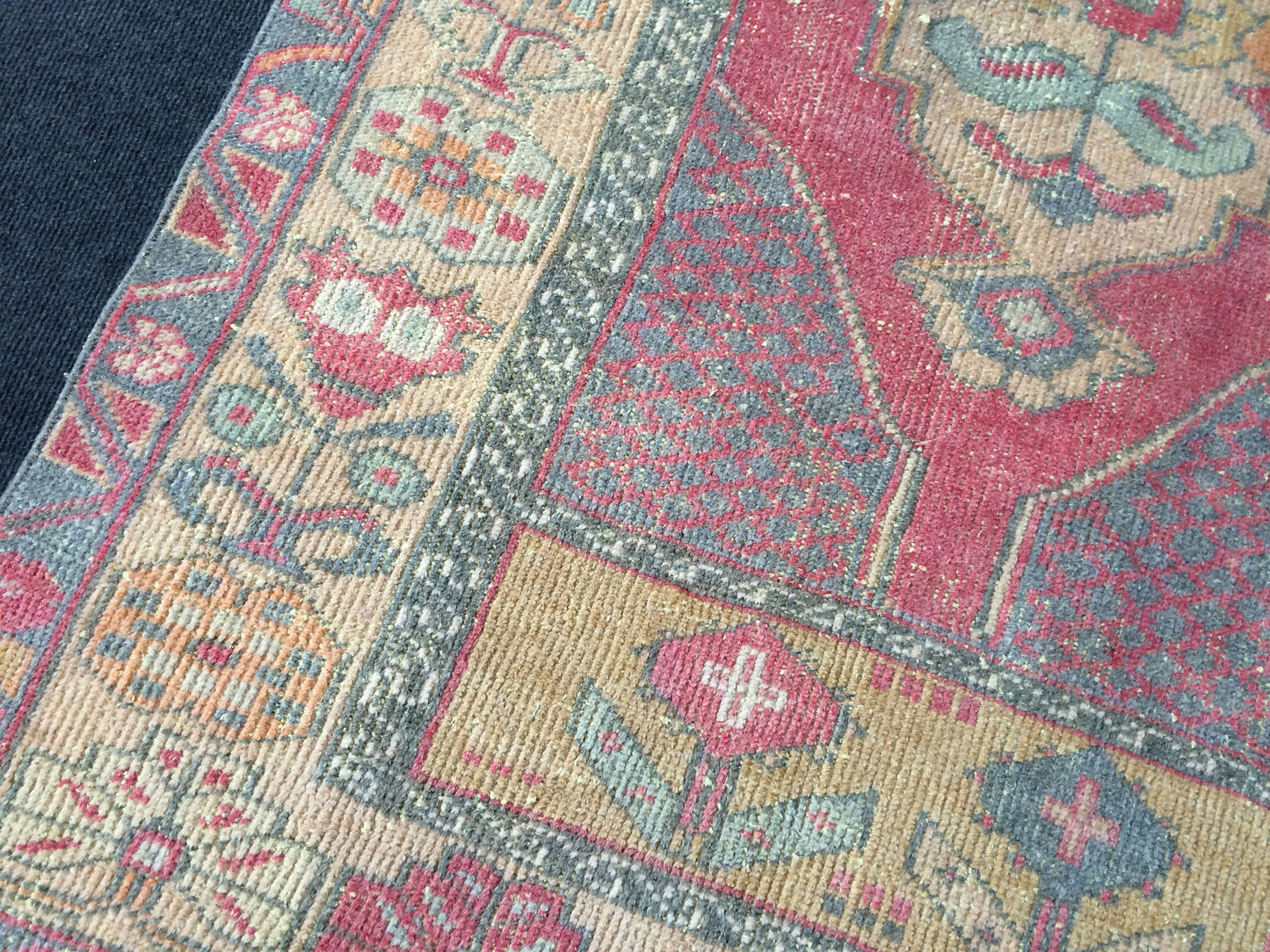 Wool Rugs Vintage Rugs TURKISH HAND MADE Rugs Vintage Turkish Rugs Oushak Rug Traditional Rug, Turkish Oushak Rug, Vintage Oushak Rug