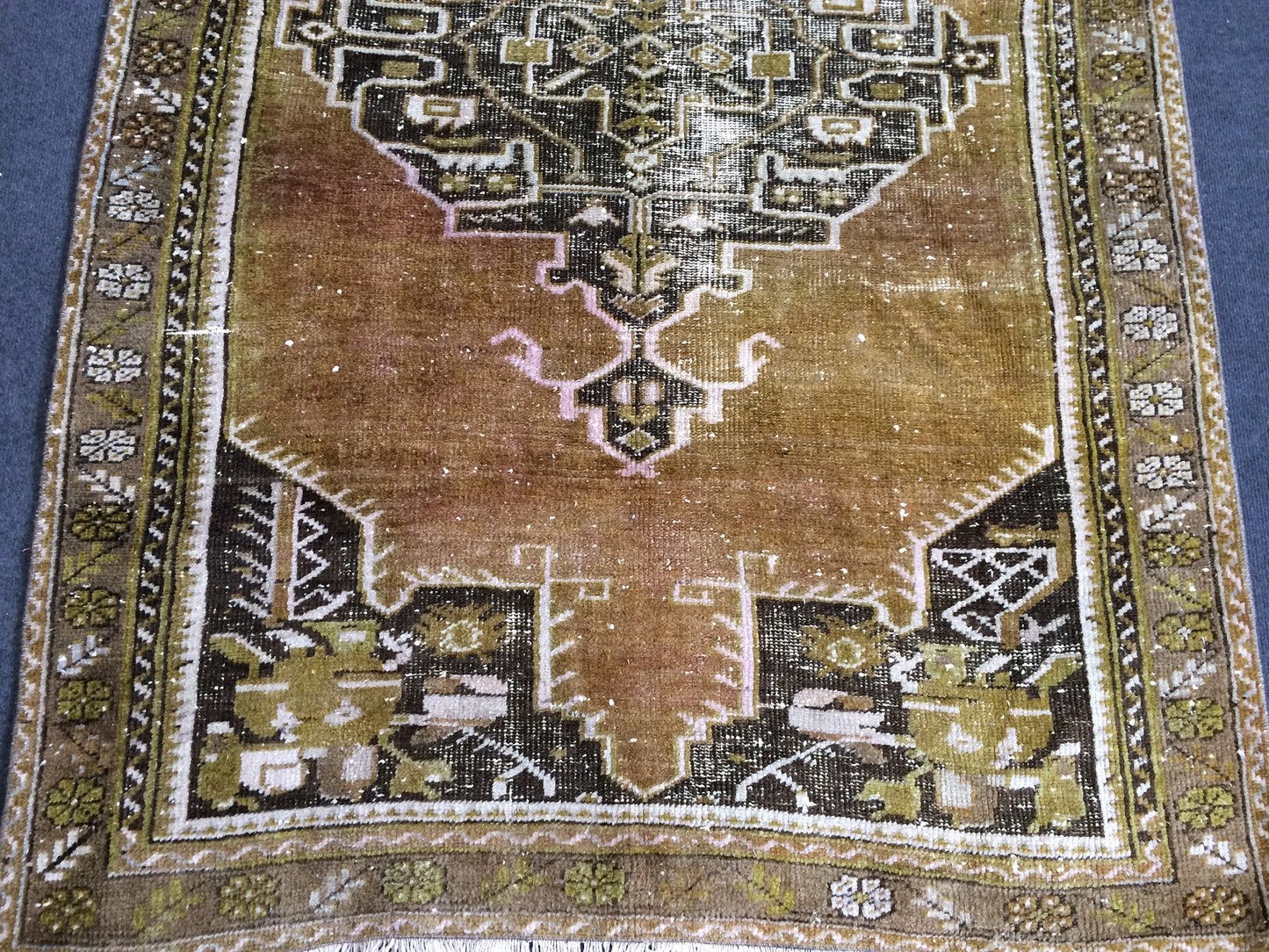 6 x 3.9 OUSHAK RUG TURKISH Oushak Rug Vintage Rugs Oushak Rug Hand Made Rugs Vintage Turkish Rug